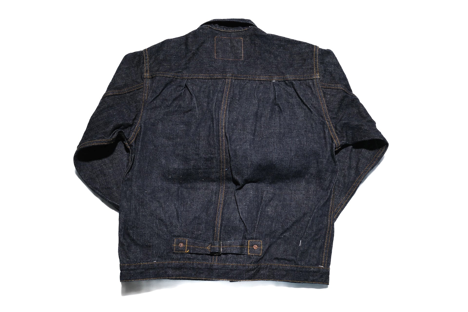 Samurai 17oz Indigo Dyed "Zero+" T-Back Type 1 Denim Jacket