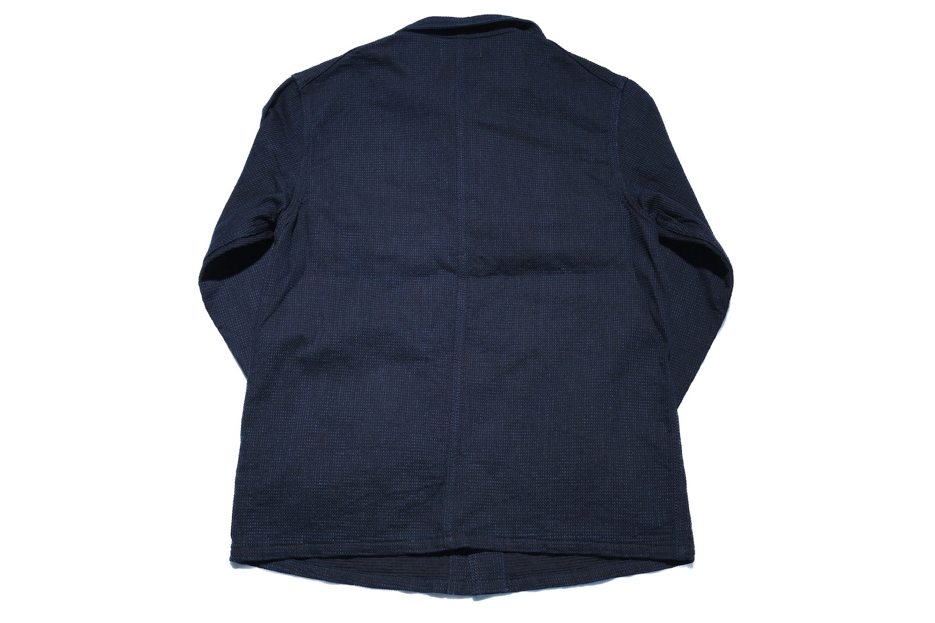Omoto Denim 12oz Indigo Dyed "Cube Sashiko" Chore Jacket