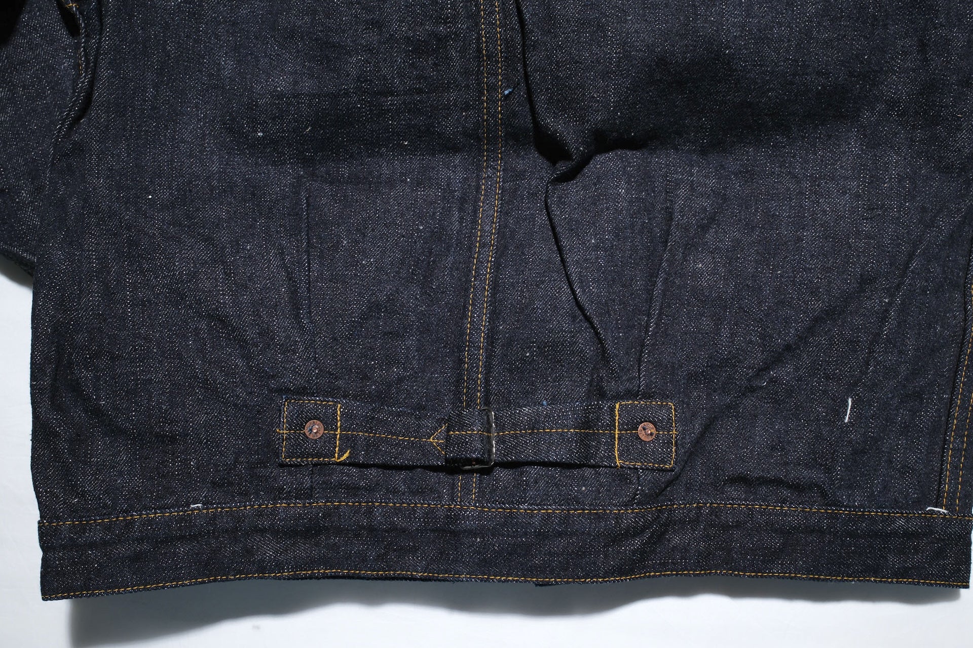 Samurai 17oz Indigo Dyed "Zero+" T-Back Type 1 Denim Jacket