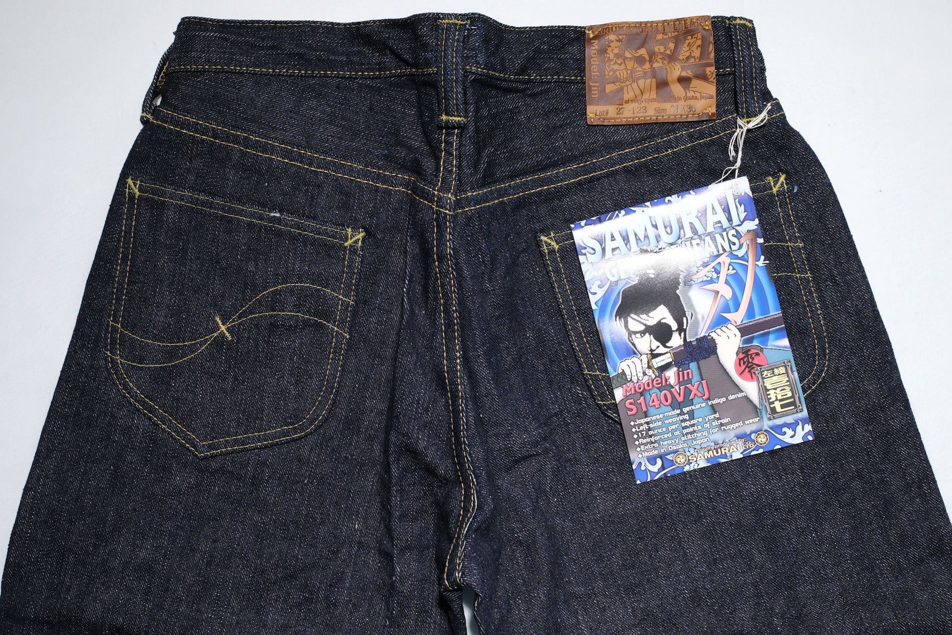 Samurai 17oz S140VXJ "JIN" LHT Denim (Slim Tapered fit)