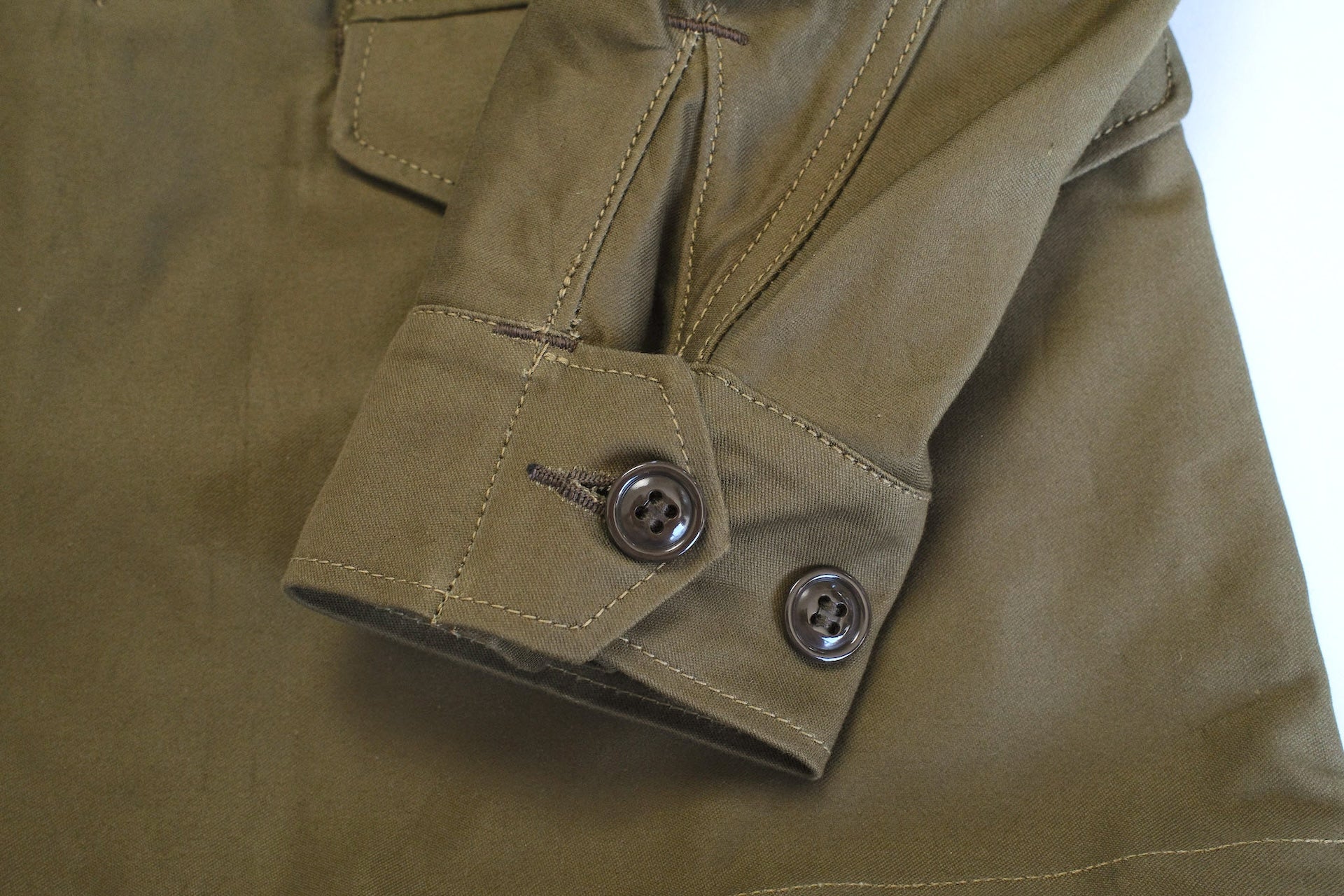 Freewheelers "M-1951" Military Back Satin Field Jacket (Olive)