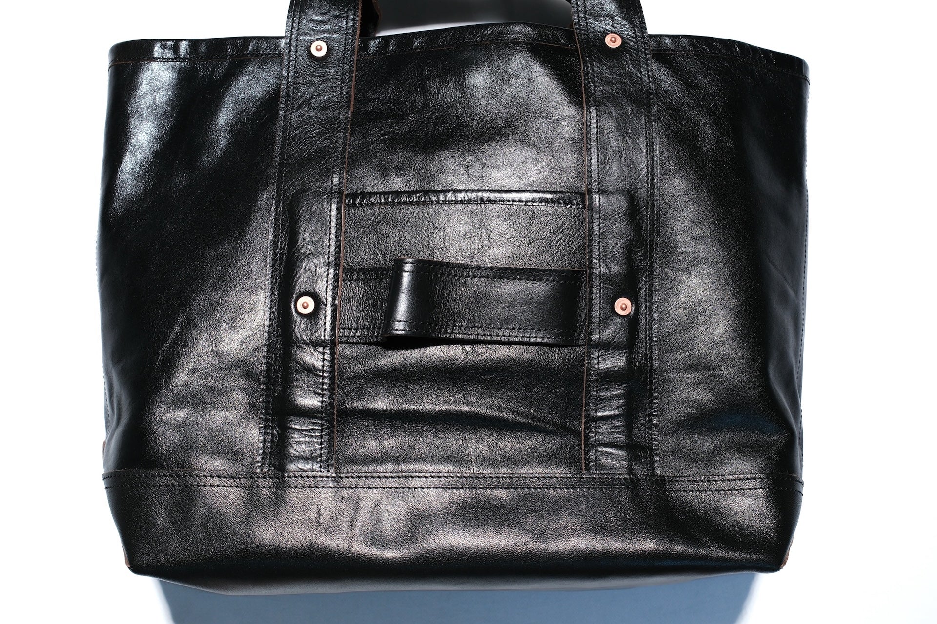 Inception by Accel Company Size Medium Horsehide “Multi-Functional” Tote Bag (Black Tea-cored)