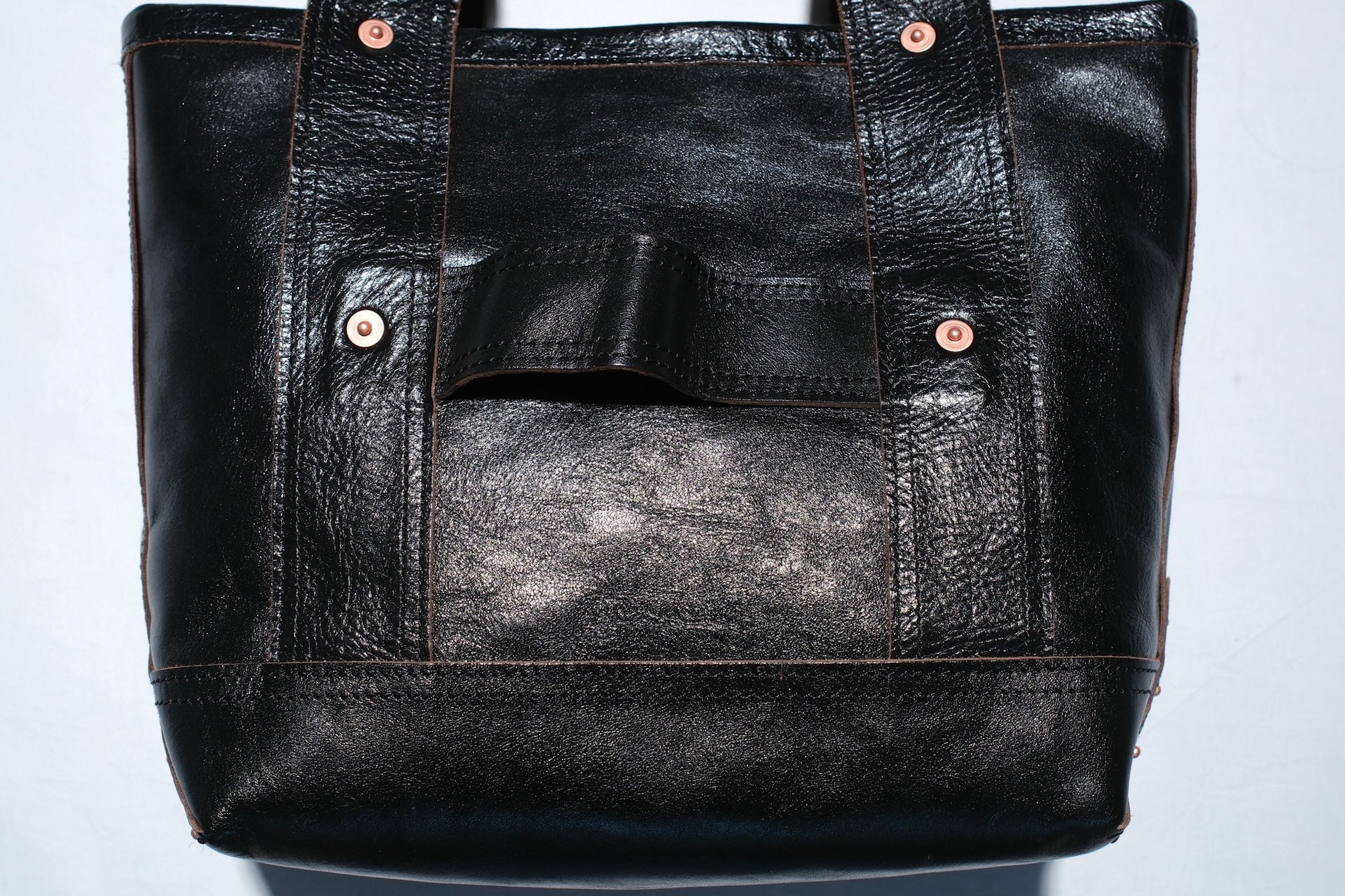 Inception by Accel Company Size Small Horsehide “Multi-Functional” Tote Bag (Black Tea-cored)