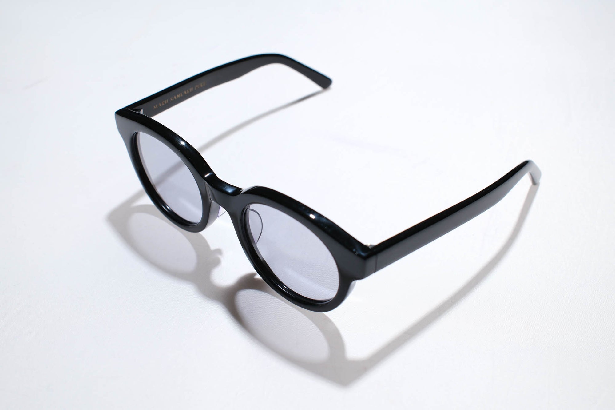 Maru Sankaku Peke by SDA "John Lennon" Acetate Sunglasses (Black)