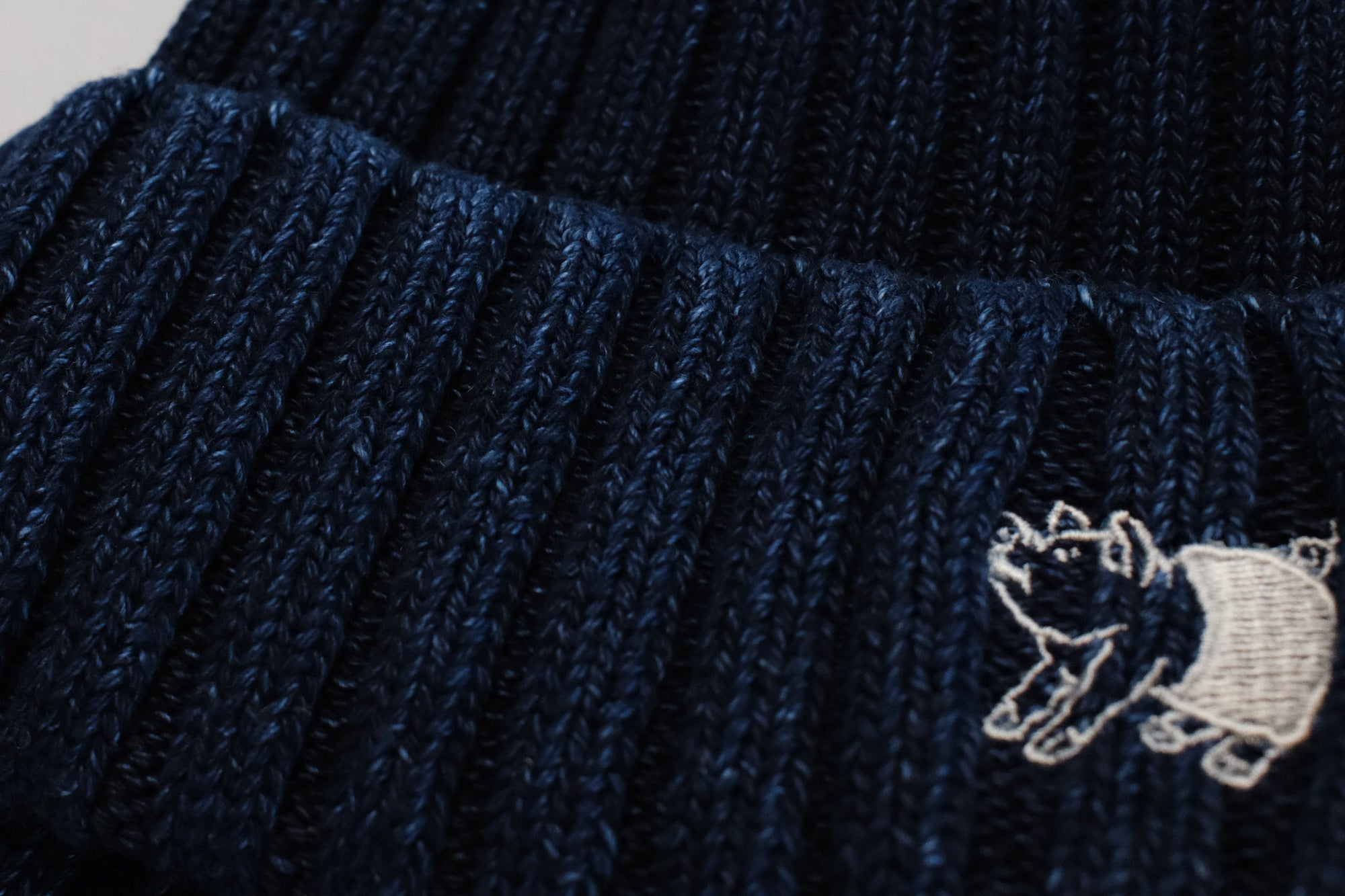 Studio D'Artisan Indigo Dyed Cotton Watch Cap