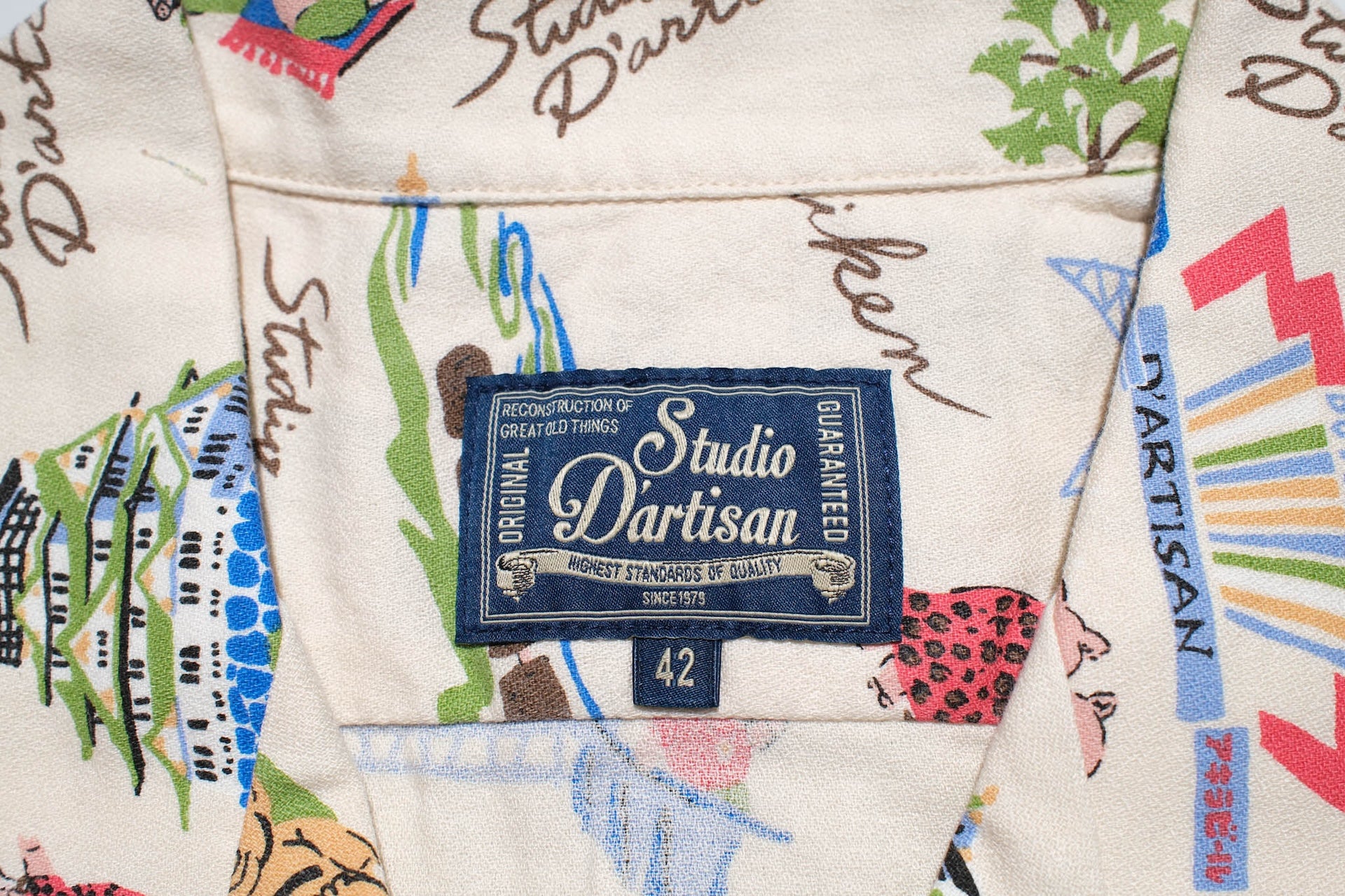 Studio D'Artisan "Billi-Ken" Aloha S/S Shirt (Ivory)