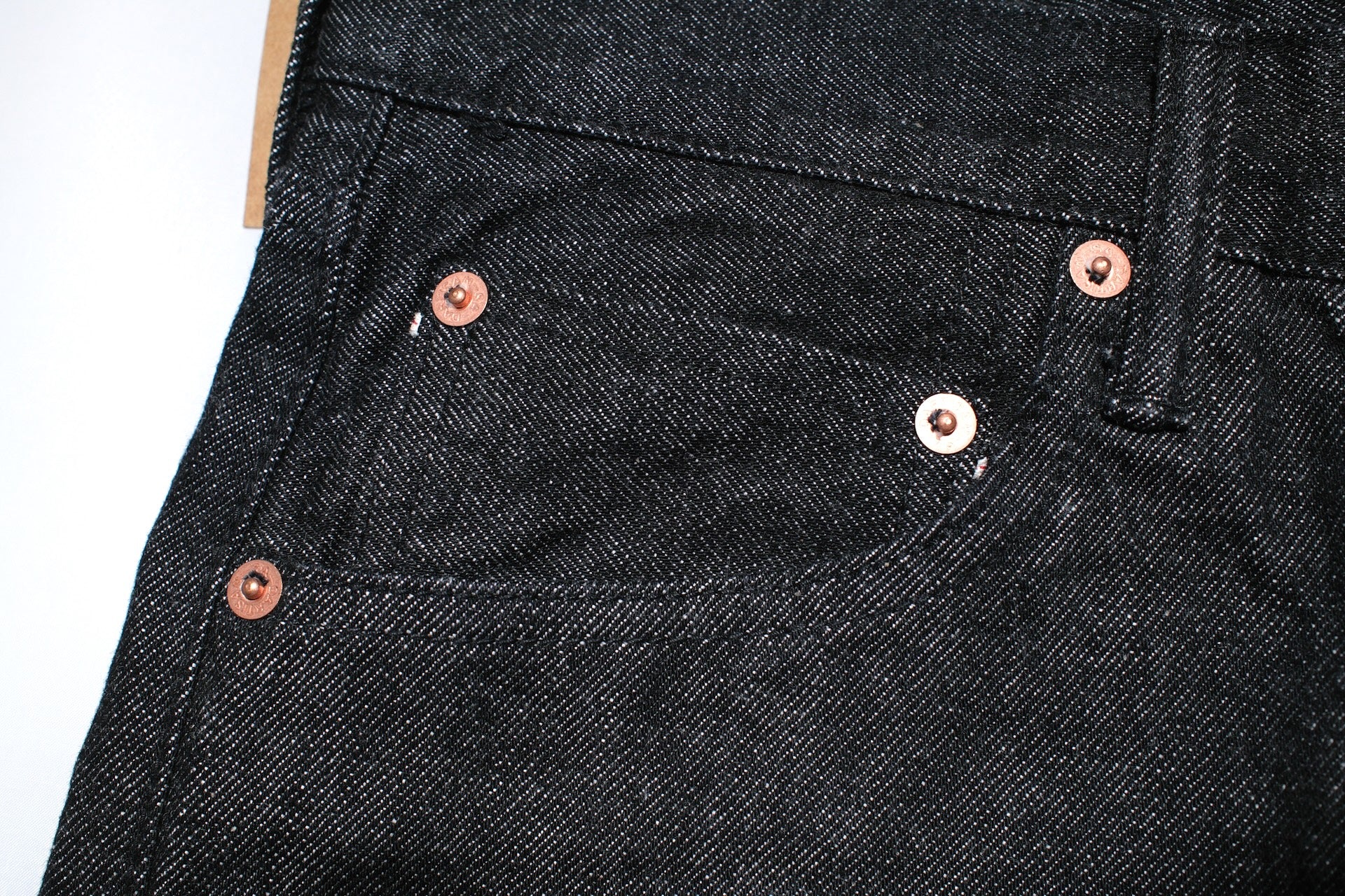 Studio D'Artisan D1826B 13.5oz Black Dyed "New Ivy" Denim (Relaxed Tapered fit)