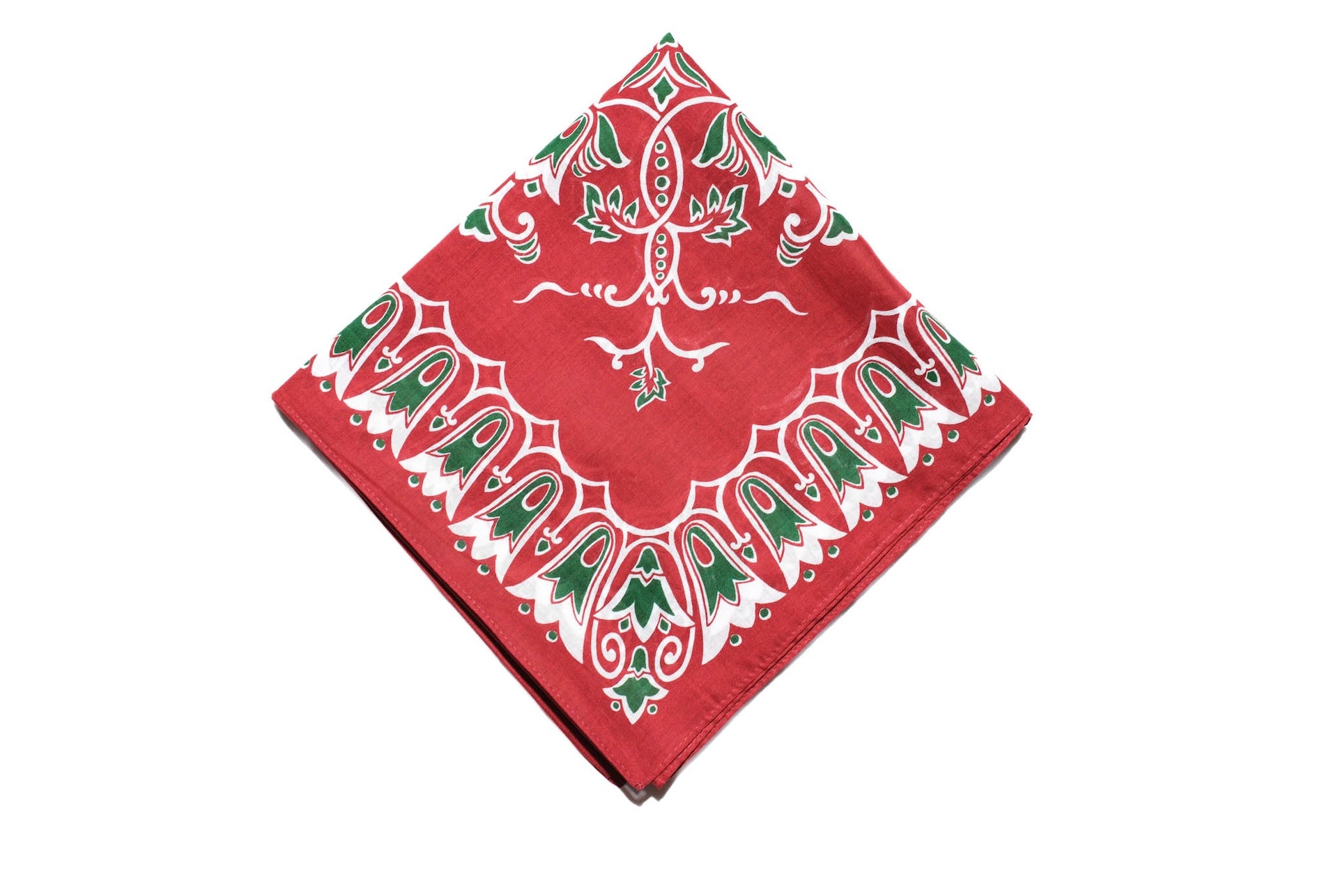 Stevenson Overall Co. Black 'Blossom' Bandana Stole (Red)