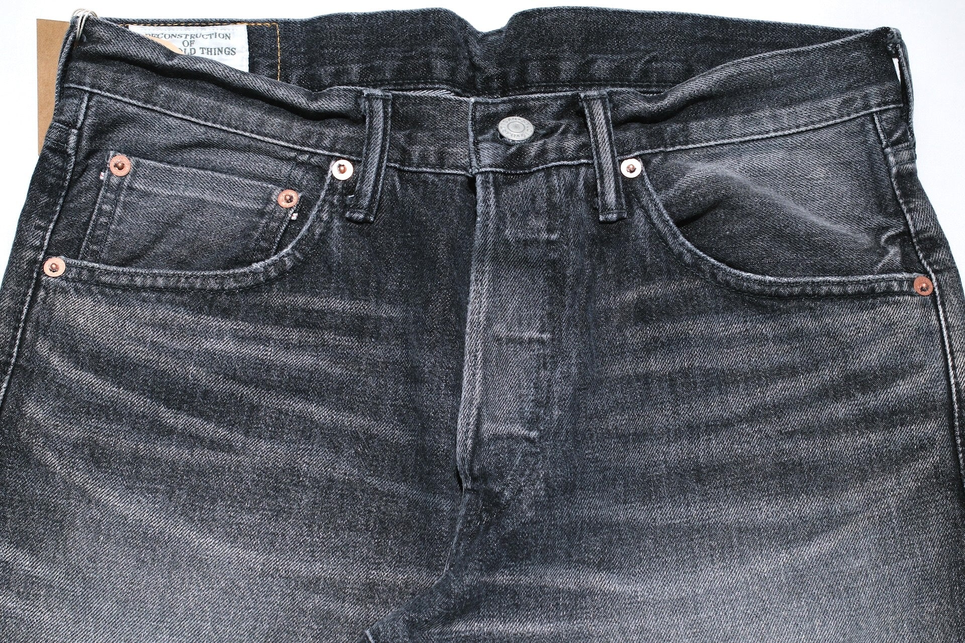 Studio D'Artisan D1826UB 13.5oz Black Dyed "Used Ivy" Denim (Relaxed Tapered fit)