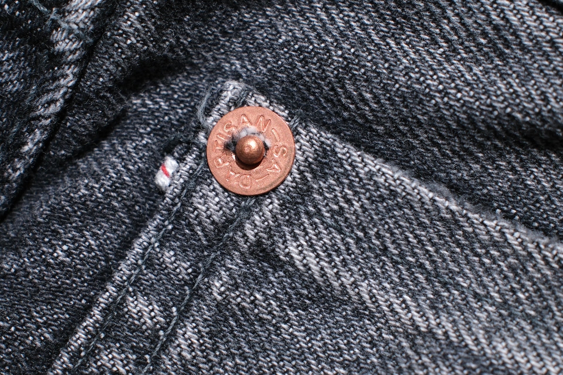 Studio D'Artisan D1826UB 13.5oz Black Dyed "Used Ivy" Denim (Relaxed Tapered fit)