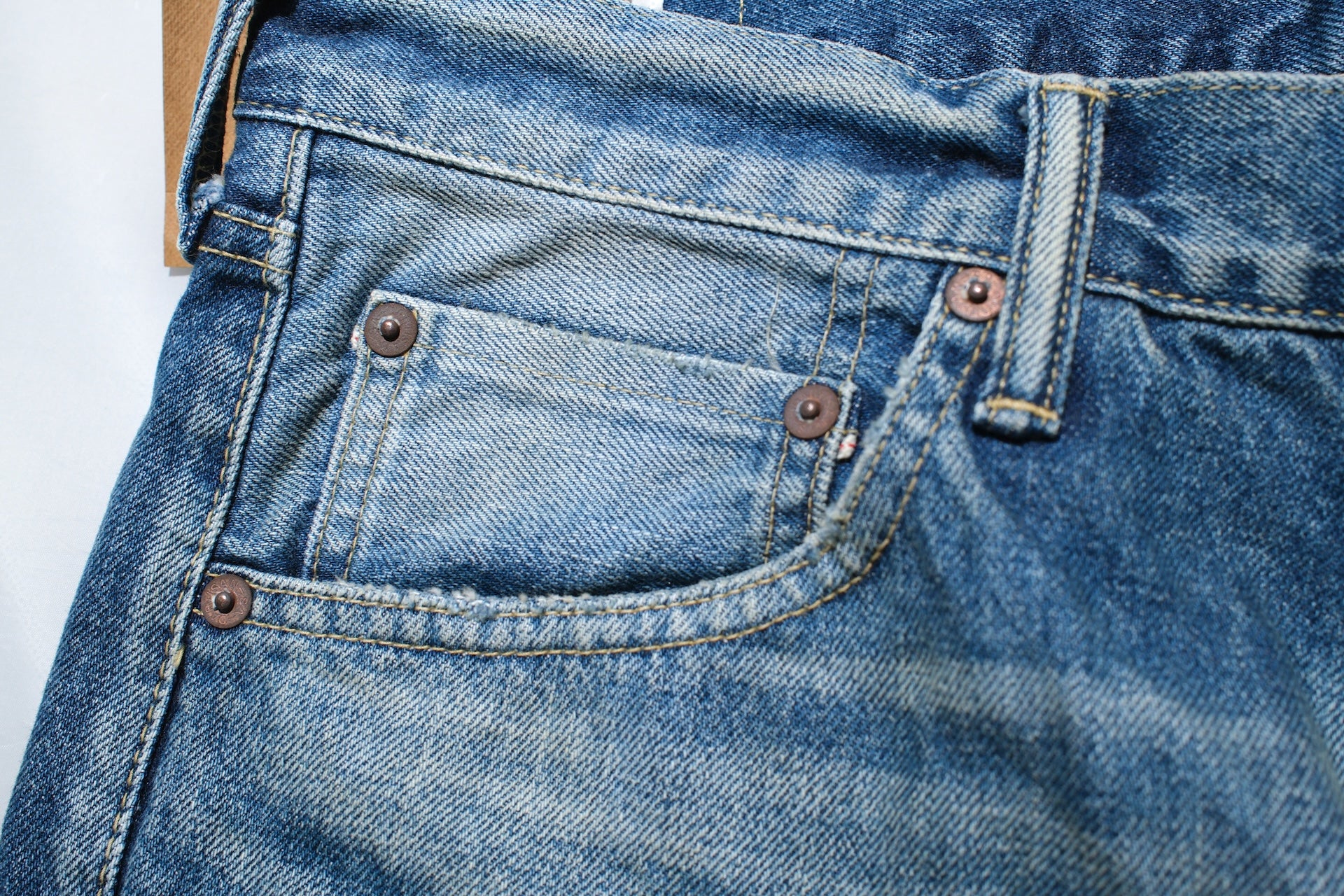 Studio D'Artisan D1826U 13.5oz Indigo Dyed "Used Ivy" Denim (Relaxed Tapered fit)