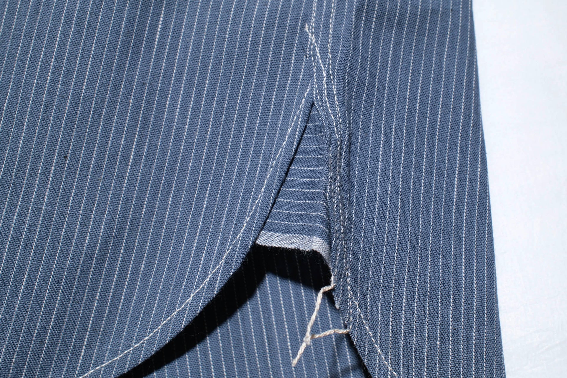 Warehouse Co. 6oz Selvage Stripe "Wide Awake" Workshirt (Indigo)