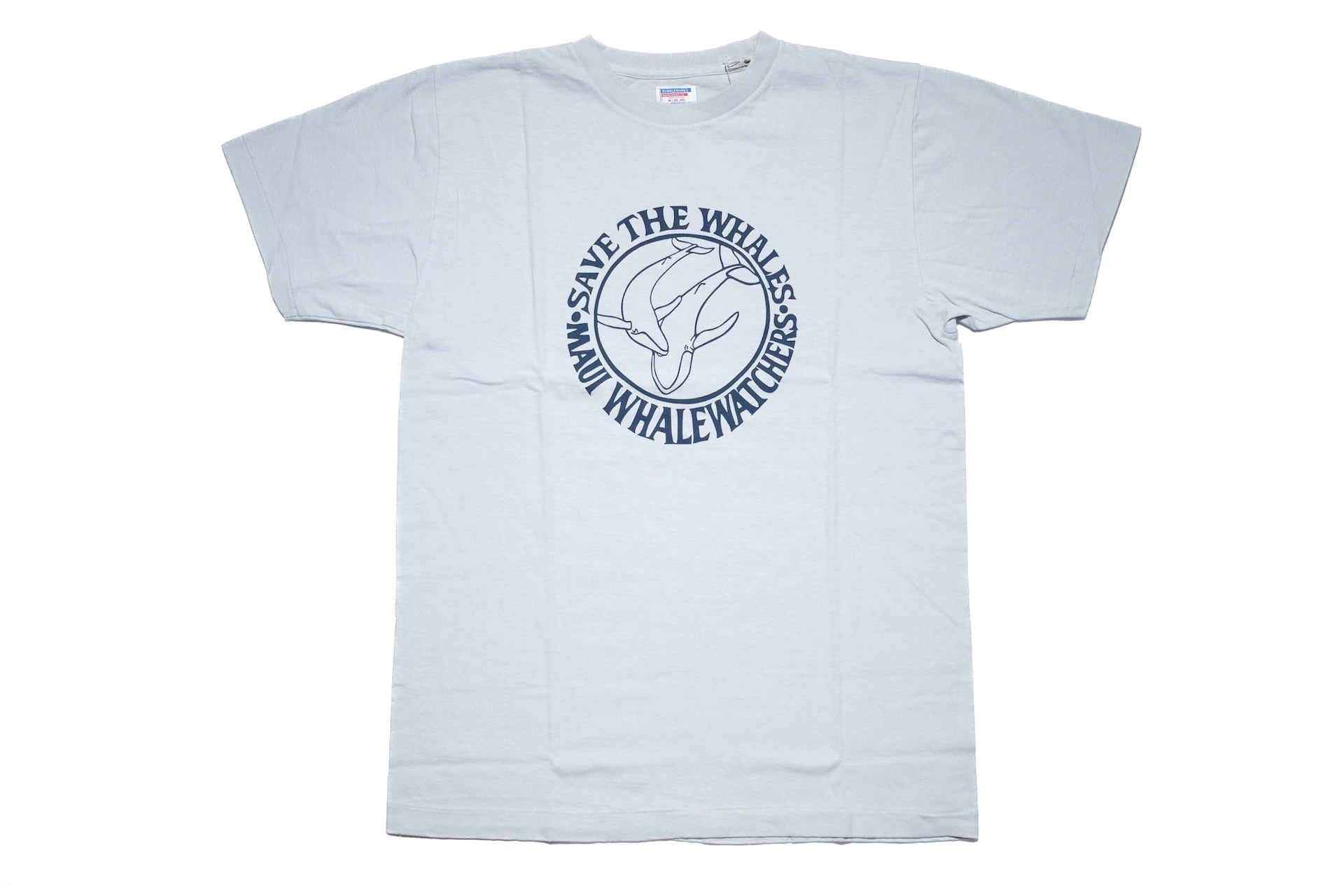 Dubble Works 5.5oz "Save The Whale" Loopwheeled Tee (Sax Blue)