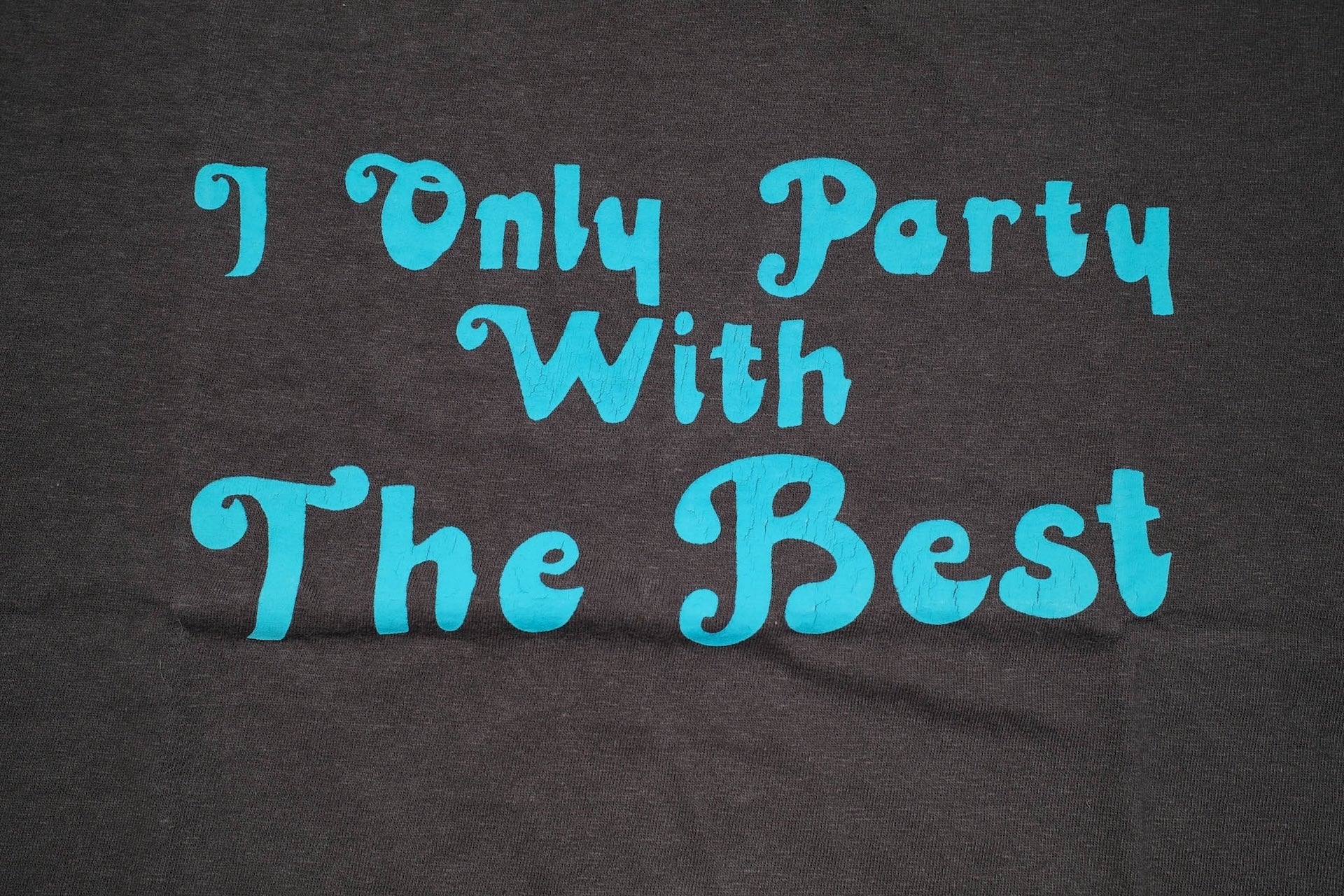 Dubble Works 5.5oz "Only Party" Loopwheeled Tee (Sumi Black)