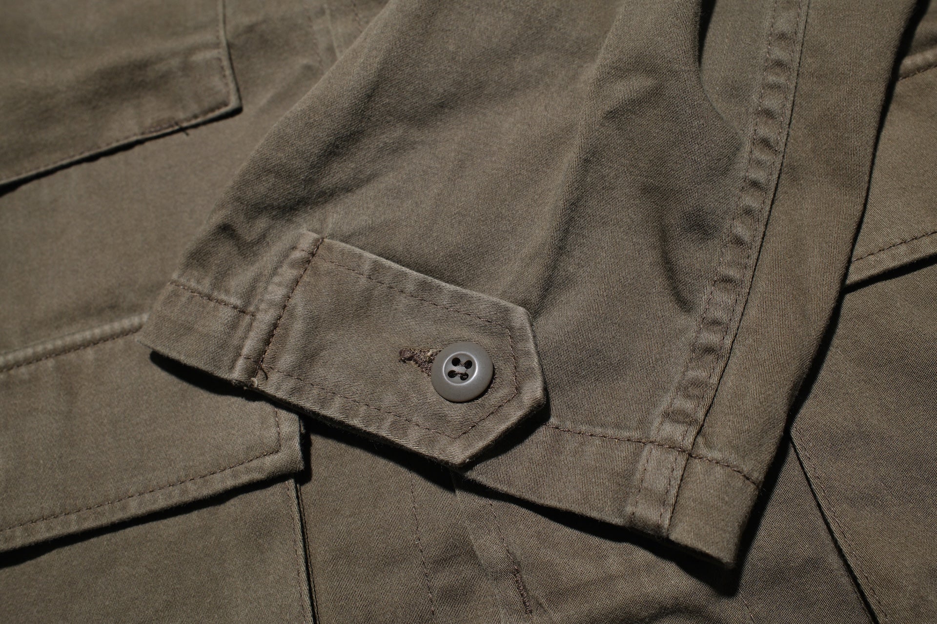 Japan Blue ‘All-Season’ Back Satin Fatigue Jacket (Khaki)