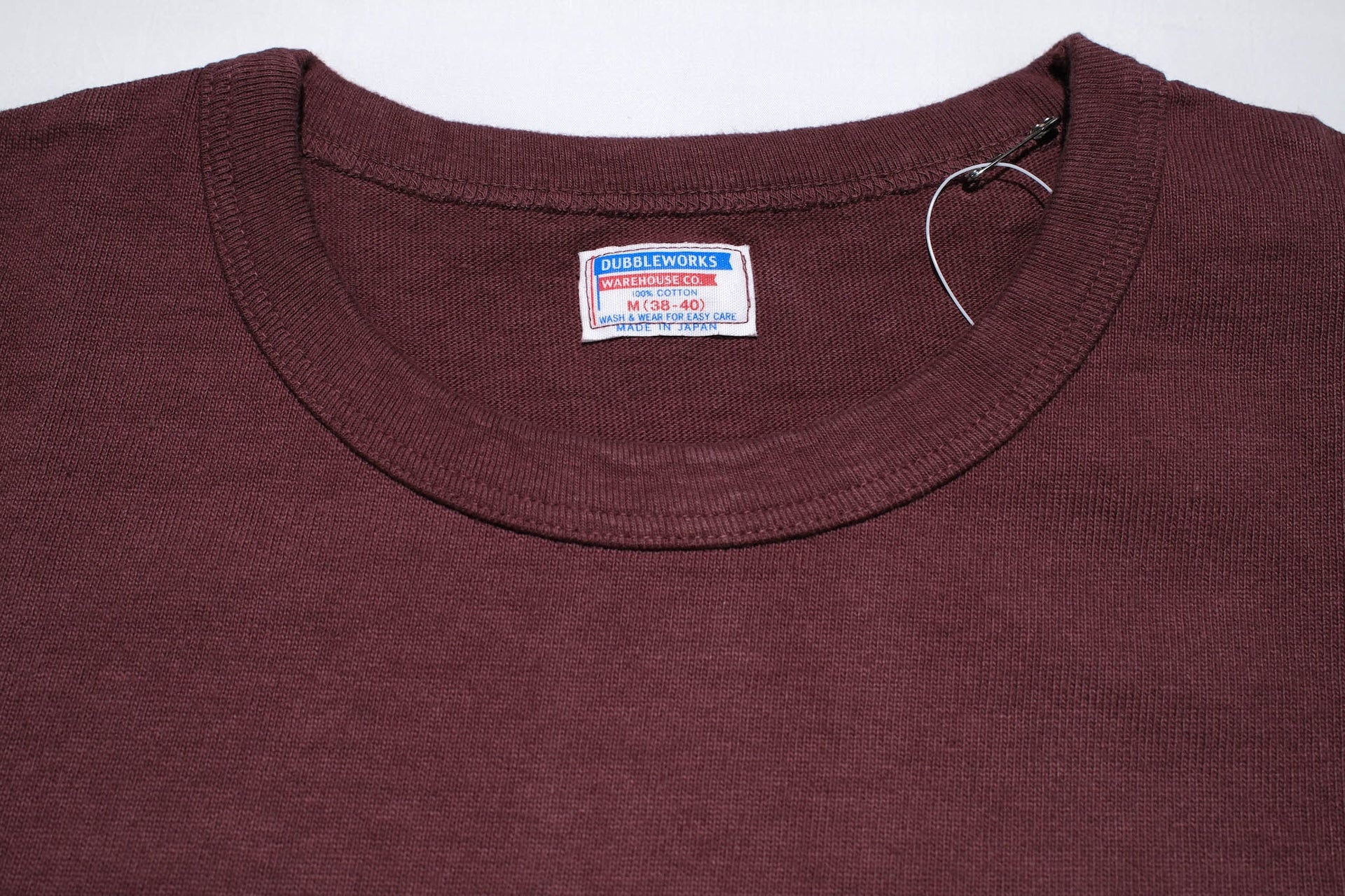 Dubble Works 9oz "Ultra-Heavy" Loopwheeled Pocket Tee (Burgundy)