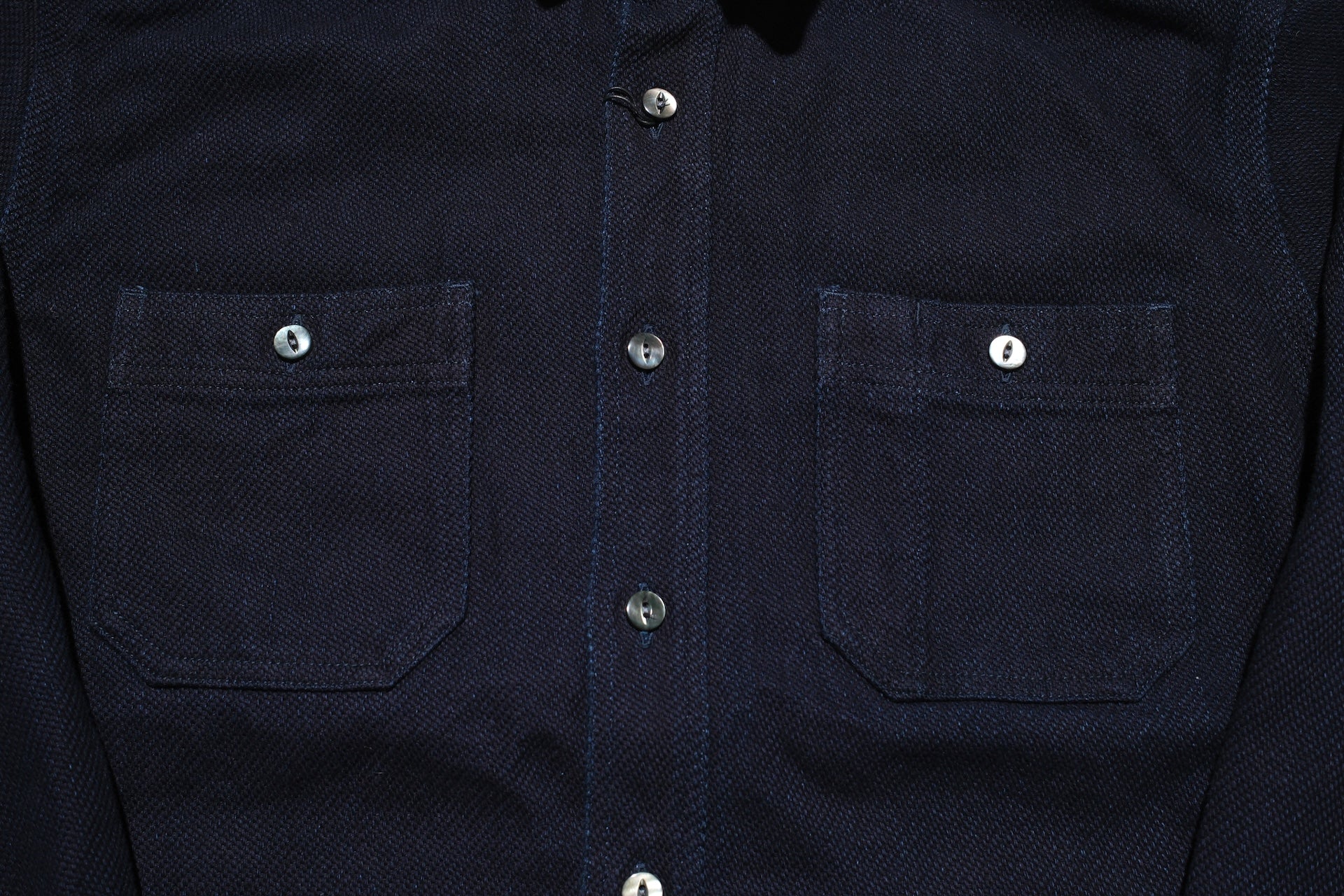 MOMOTARO JEANS Indigo Dyed Heavyweight Dobby Workshirt