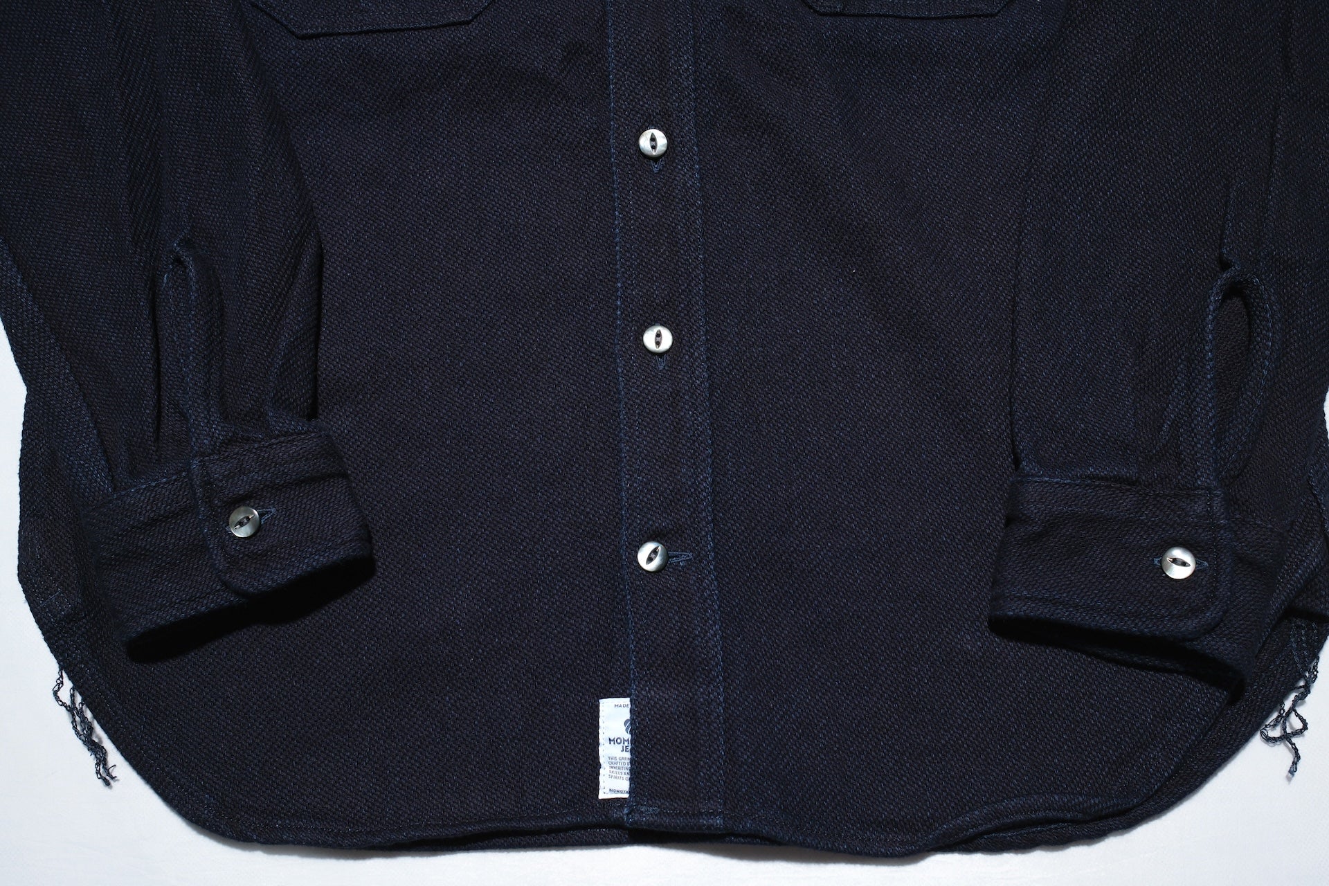 MOMOTARO JEANS Indigo Dyed Heavyweight Dobby Workshirt