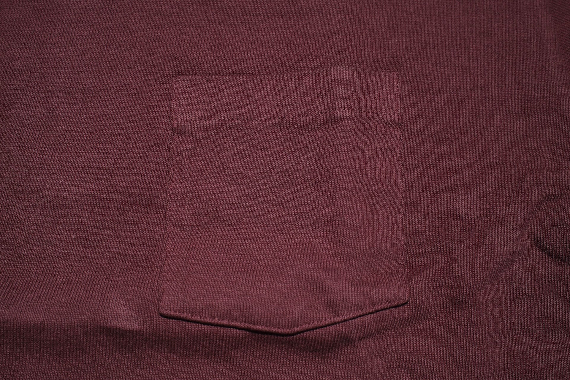 Dubble Works 9oz "Ultra-Heavy" Loopwheeled Pocket Tee (Burgundy)