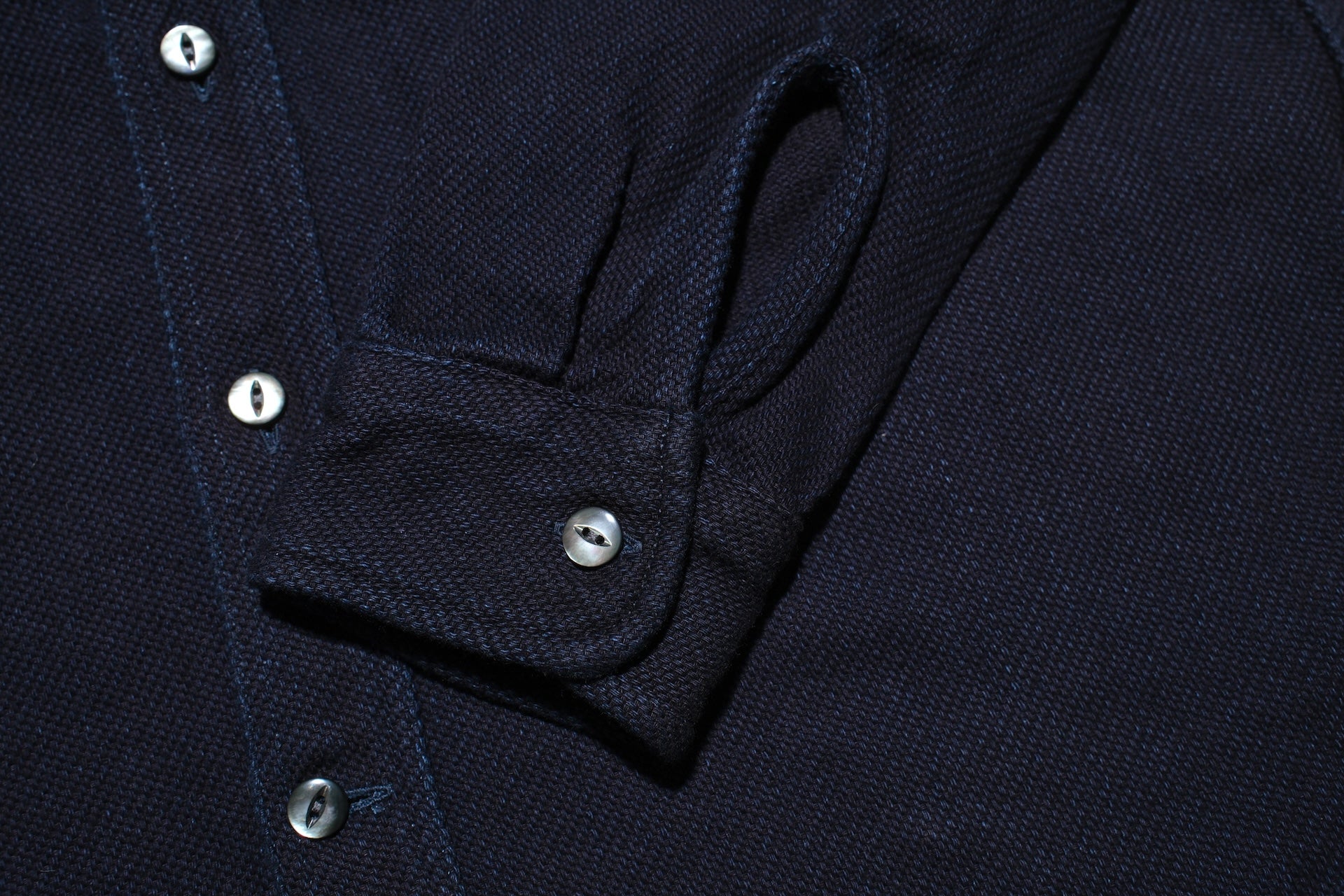MOMOTARO JEANS Indigo Dyed Heavyweight Dobby Workshirt