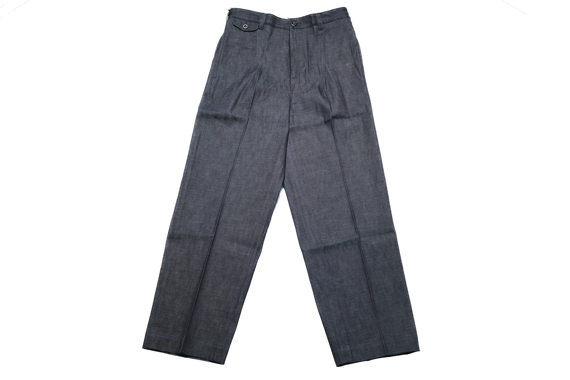 MOMOTARO JEANS 8oz “Tokuno Blue” Indigo Dyed Selvage Tailored Denim Trousers