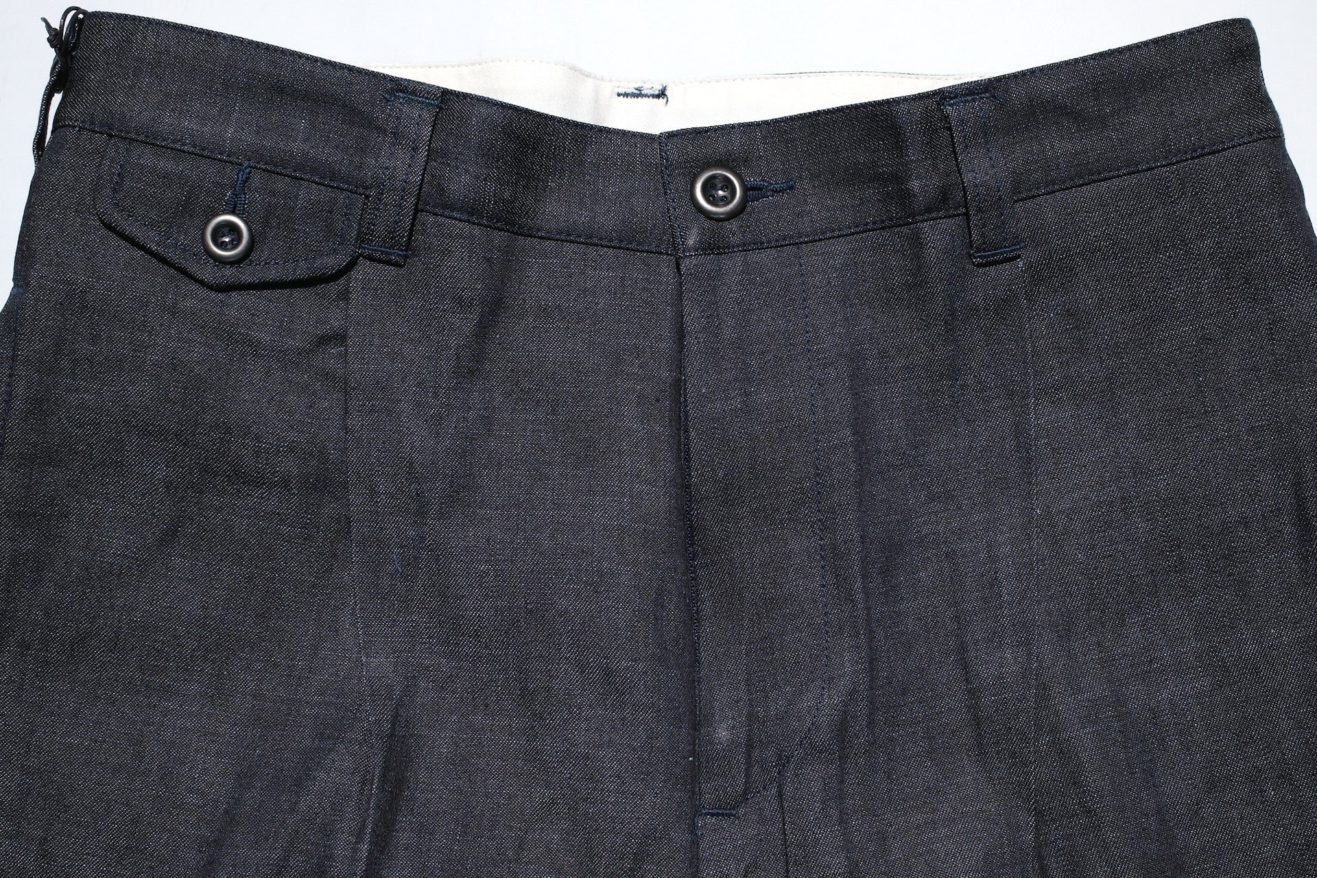 MOMOTARO JEANS 8oz “Tokuno Blue” Indigo Dyed Selvage Tailored Denim Trousers