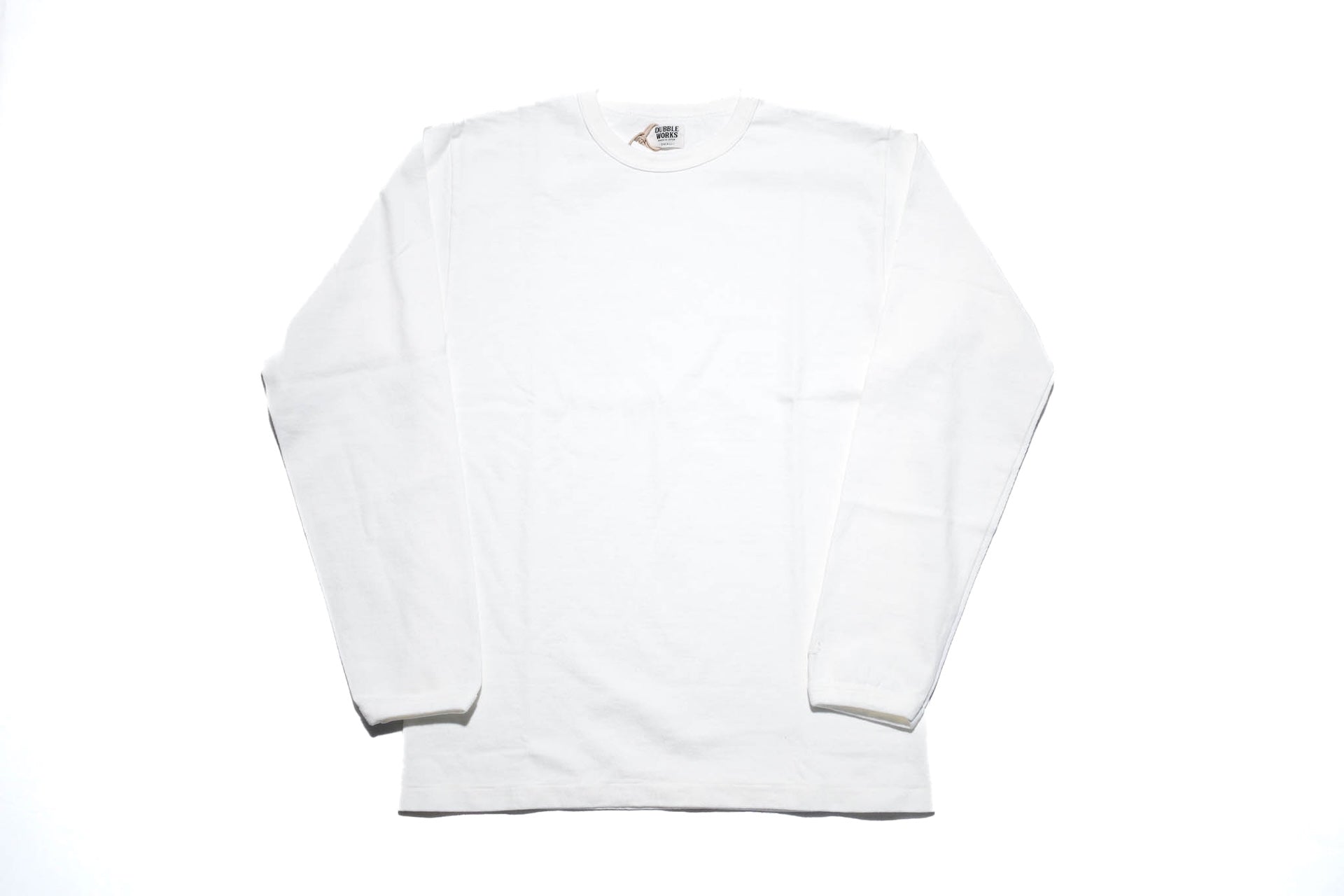 Dubble Works 9oz "Ultra-Heavy" Loopwheeled L/S Tee (White)