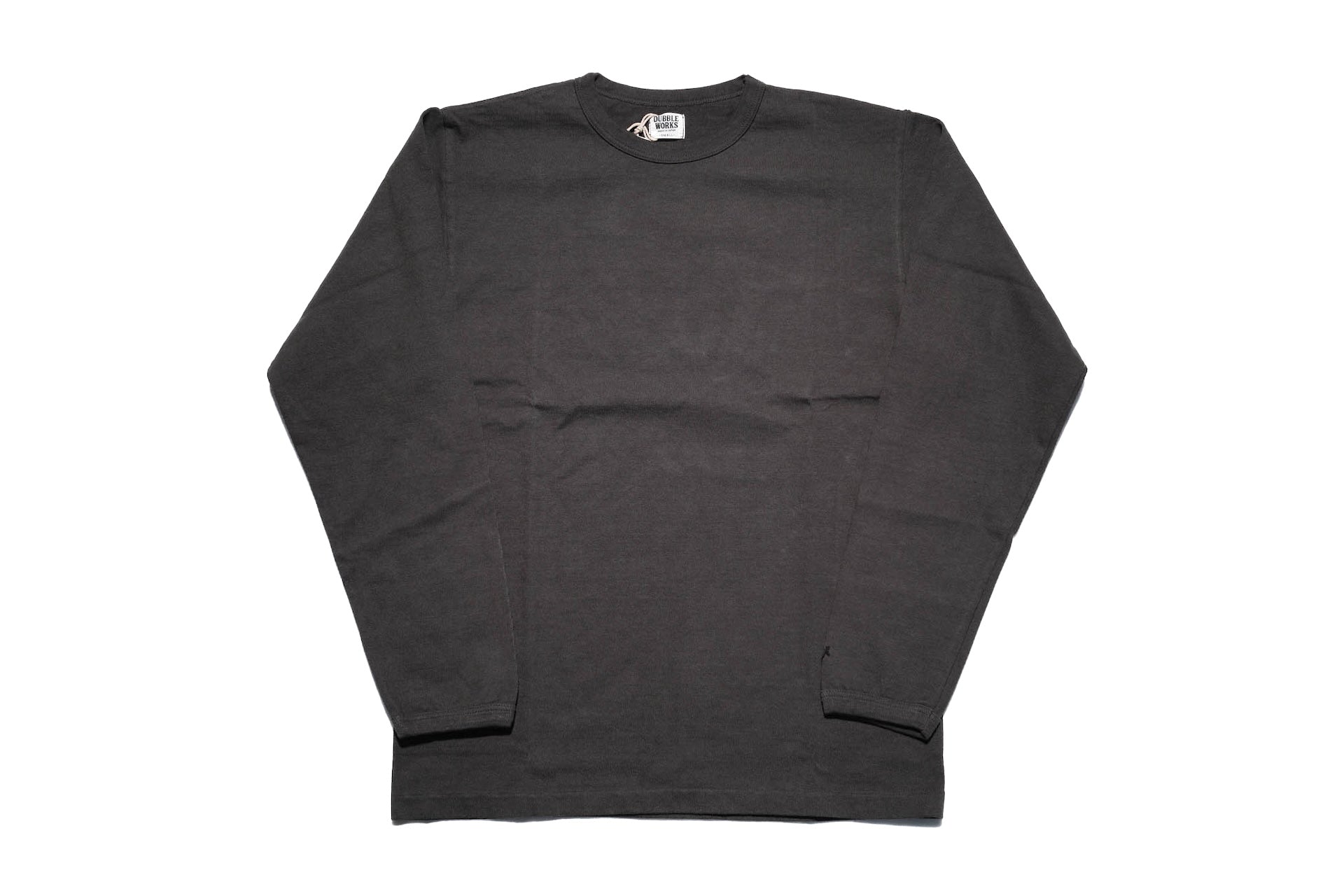 Dubble Works 9oz "Ultra-Heavy" Loopwheeled L/S Tee (Sumi Black)