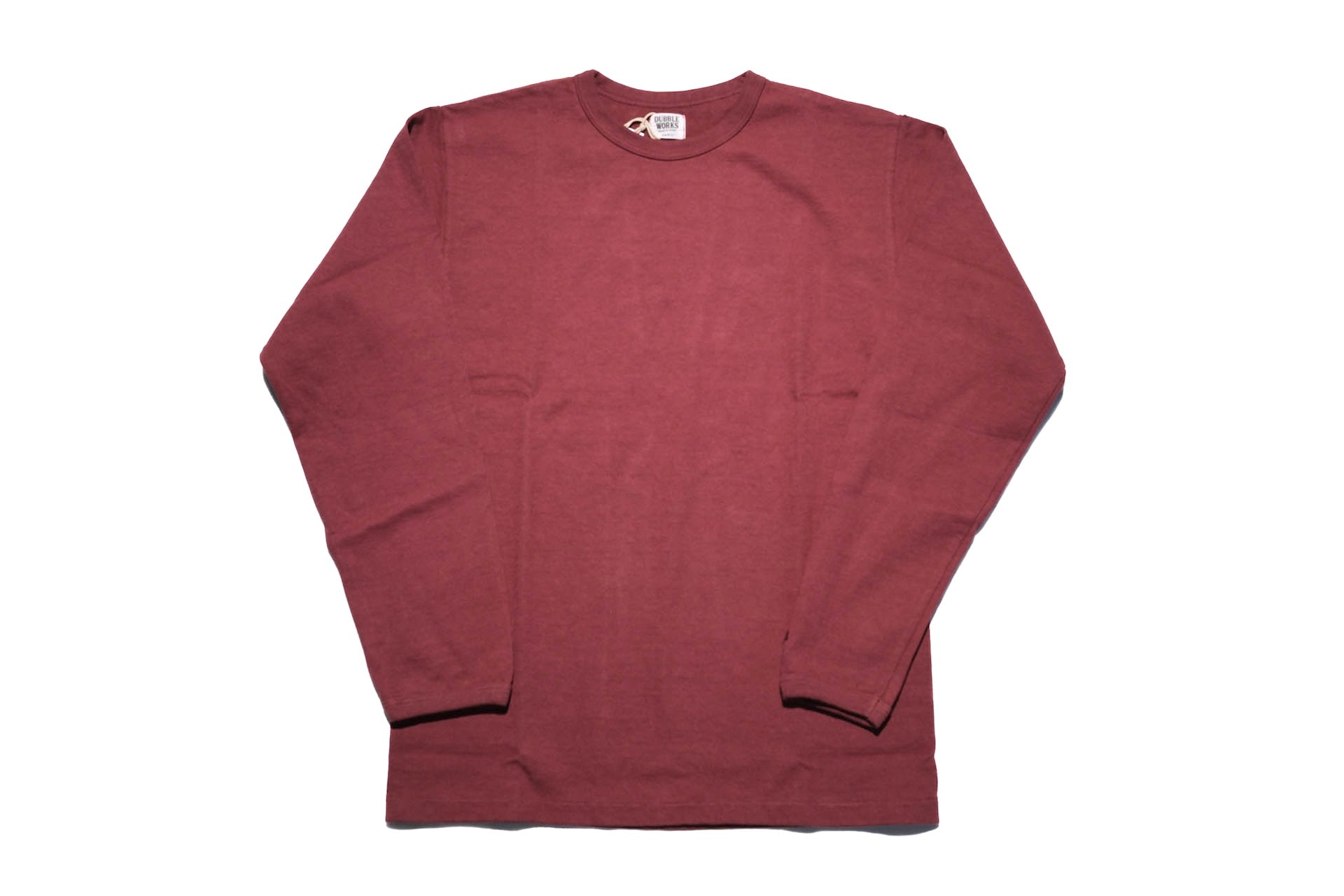 Dubble Works 9oz "Ultra-Heavy" Loopwheeled L/S Tee (Burgundy)