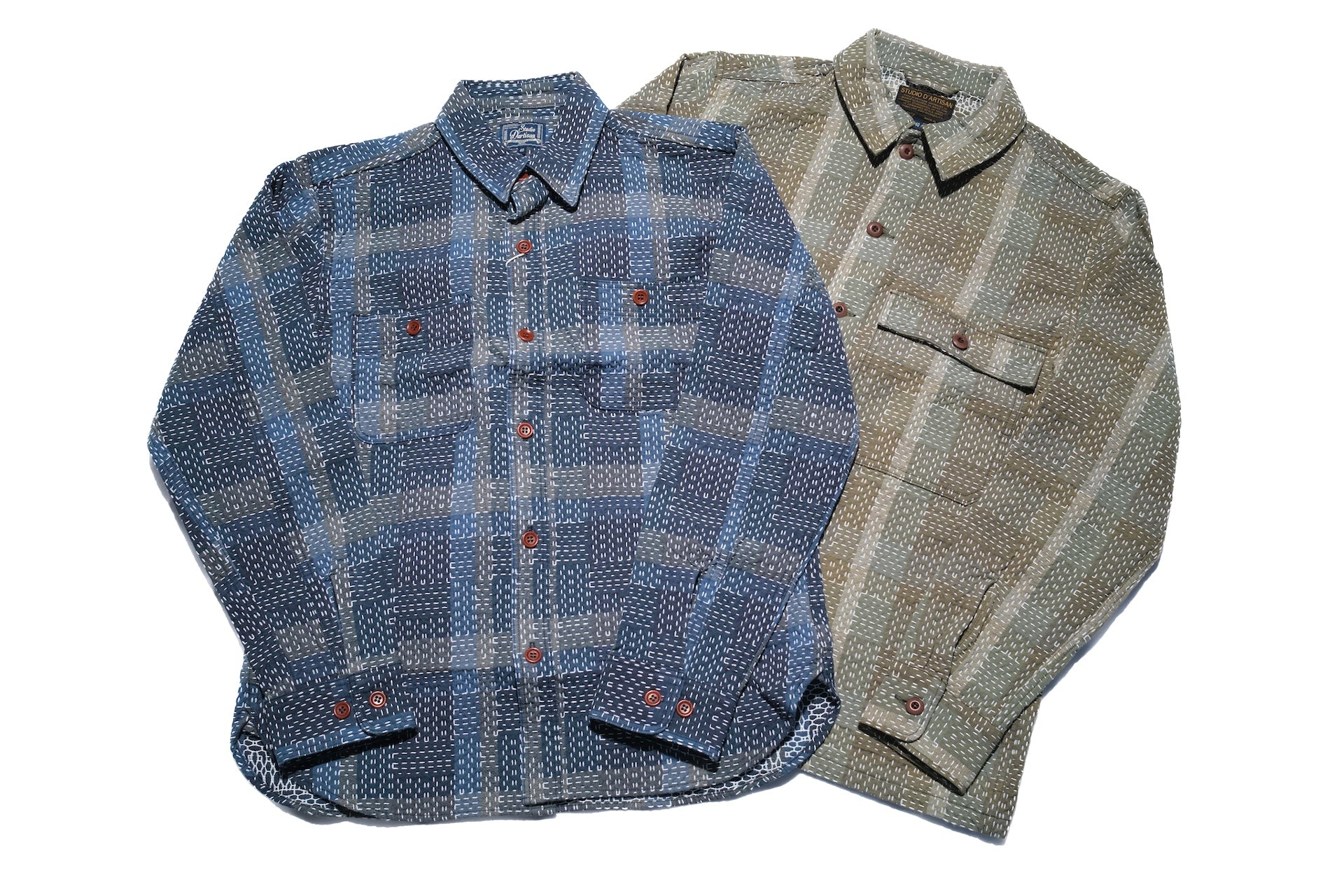 Studio D'Artisan 12oz "Noragi" Sashiko Workshirt (Indigo)