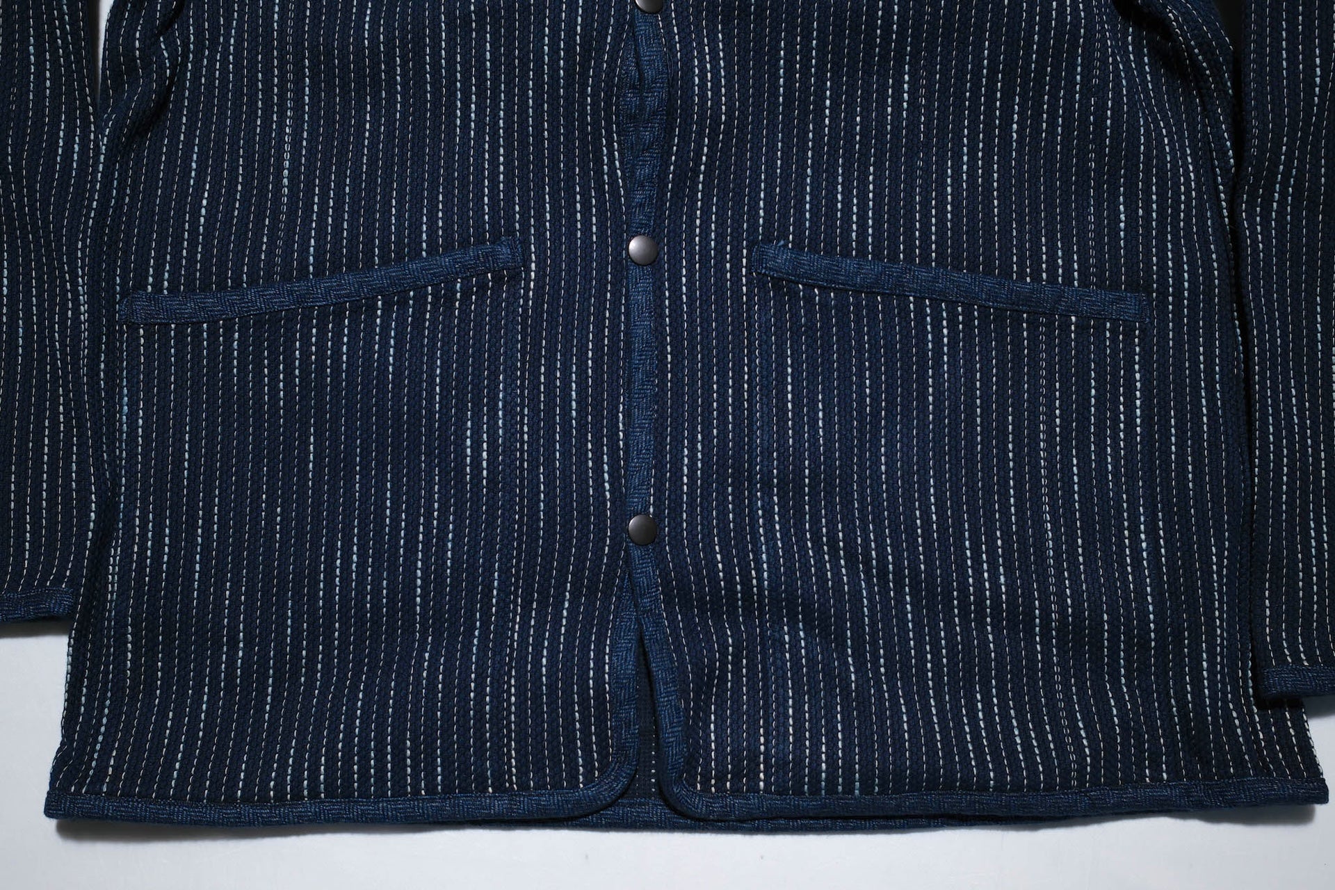 Studio D'Artisan 13oz Indigo Dyed "Rain Kakuri Sashiko" Coverall