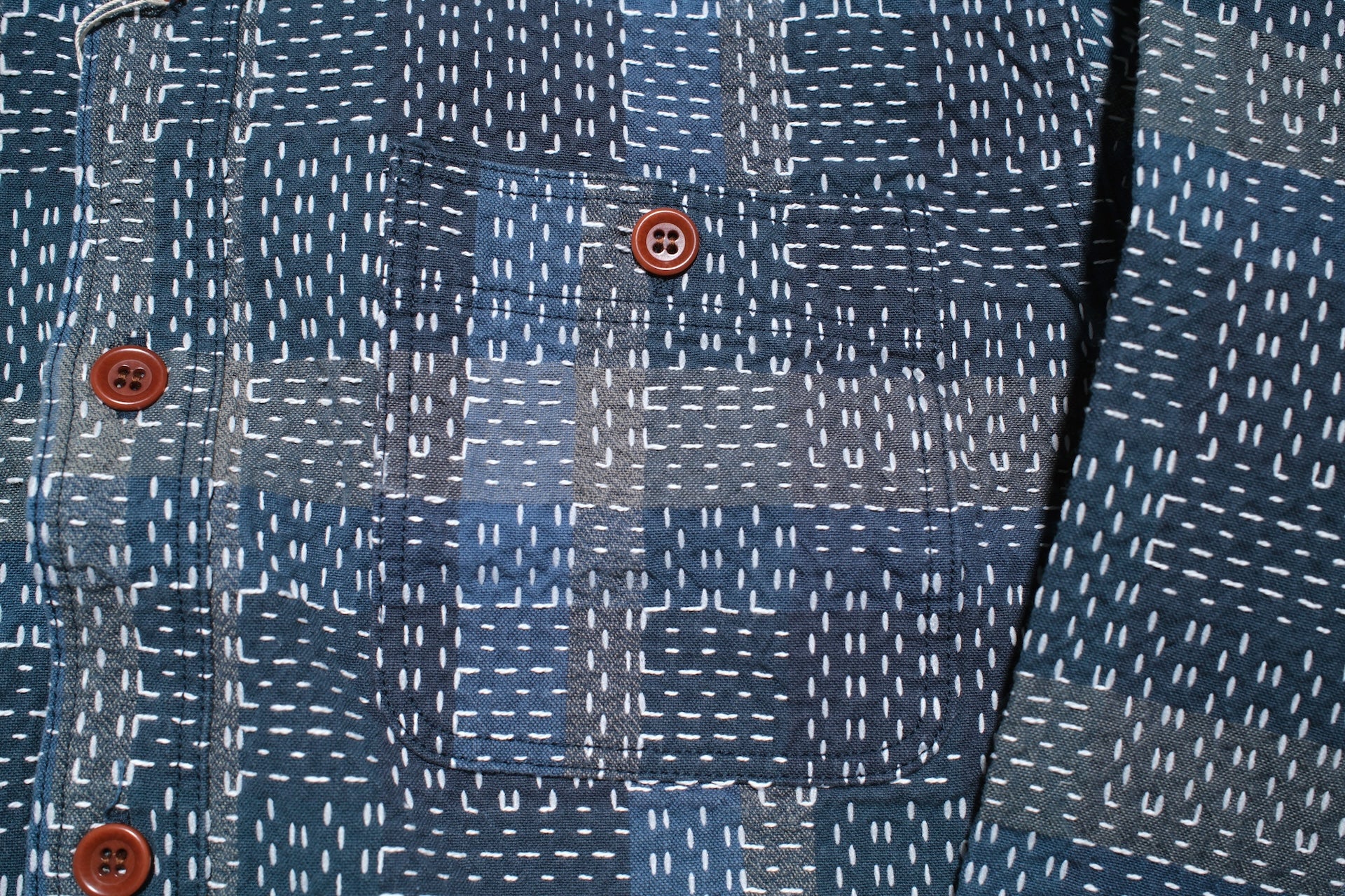 Studio D'Artisan 12oz "Noragi" Sashiko Workshirt (Indigo)