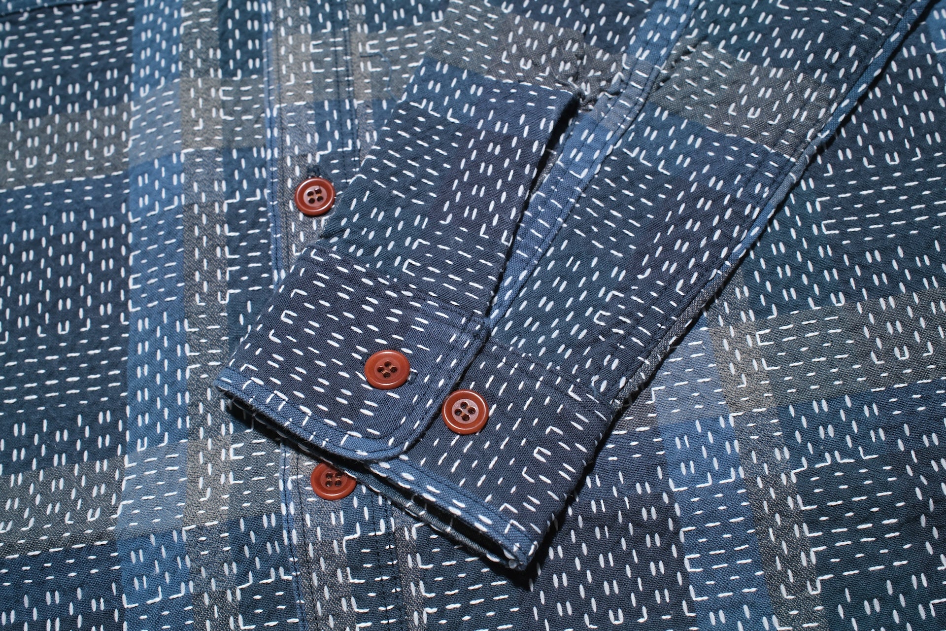 Studio D'Artisan 12oz "Noragi" Sashiko Workshirt (Indigo)