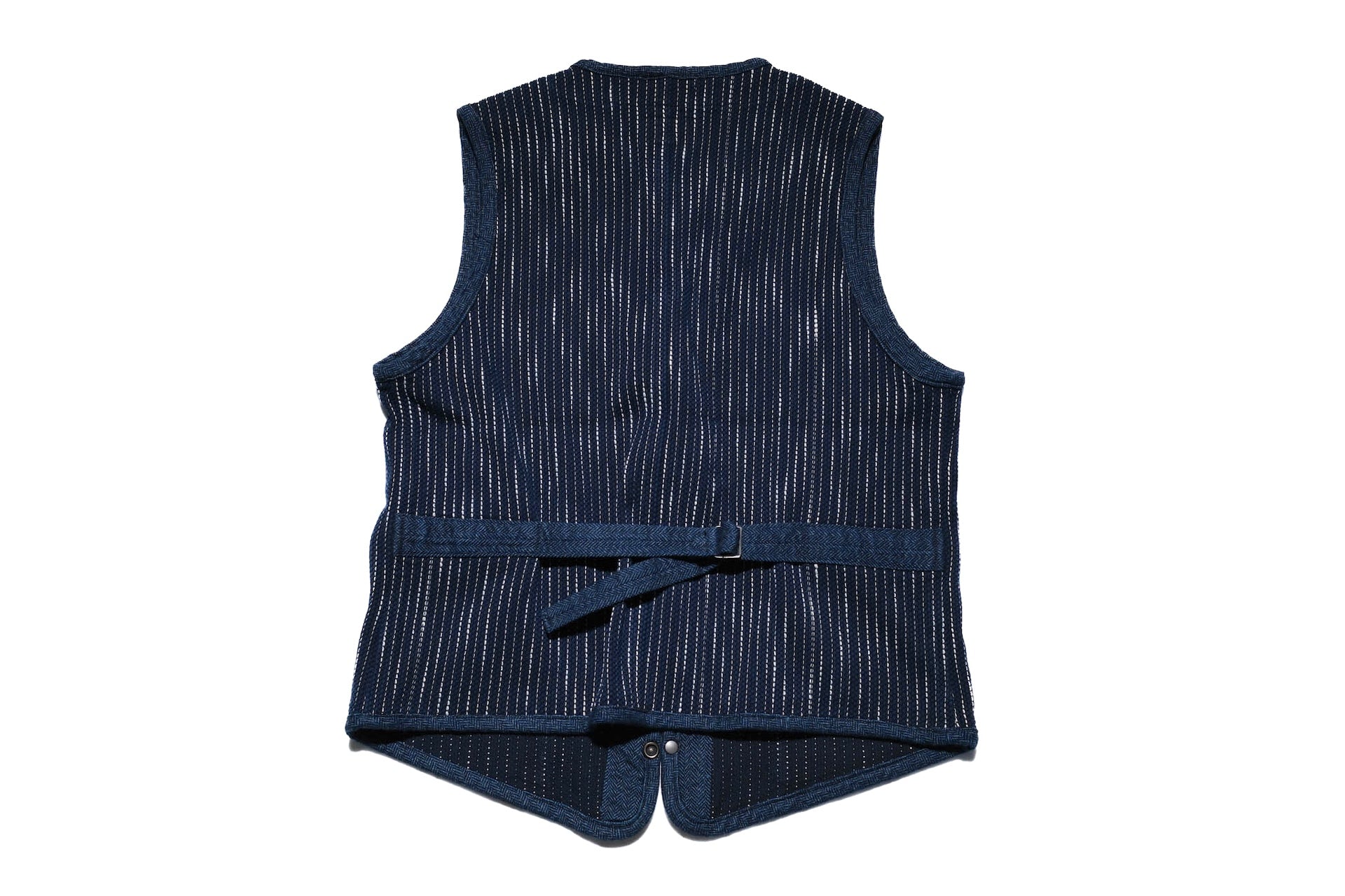 Studio D'Artisan 13oz Indigo Dyed "Rain Kakuri Sashiko" Vest