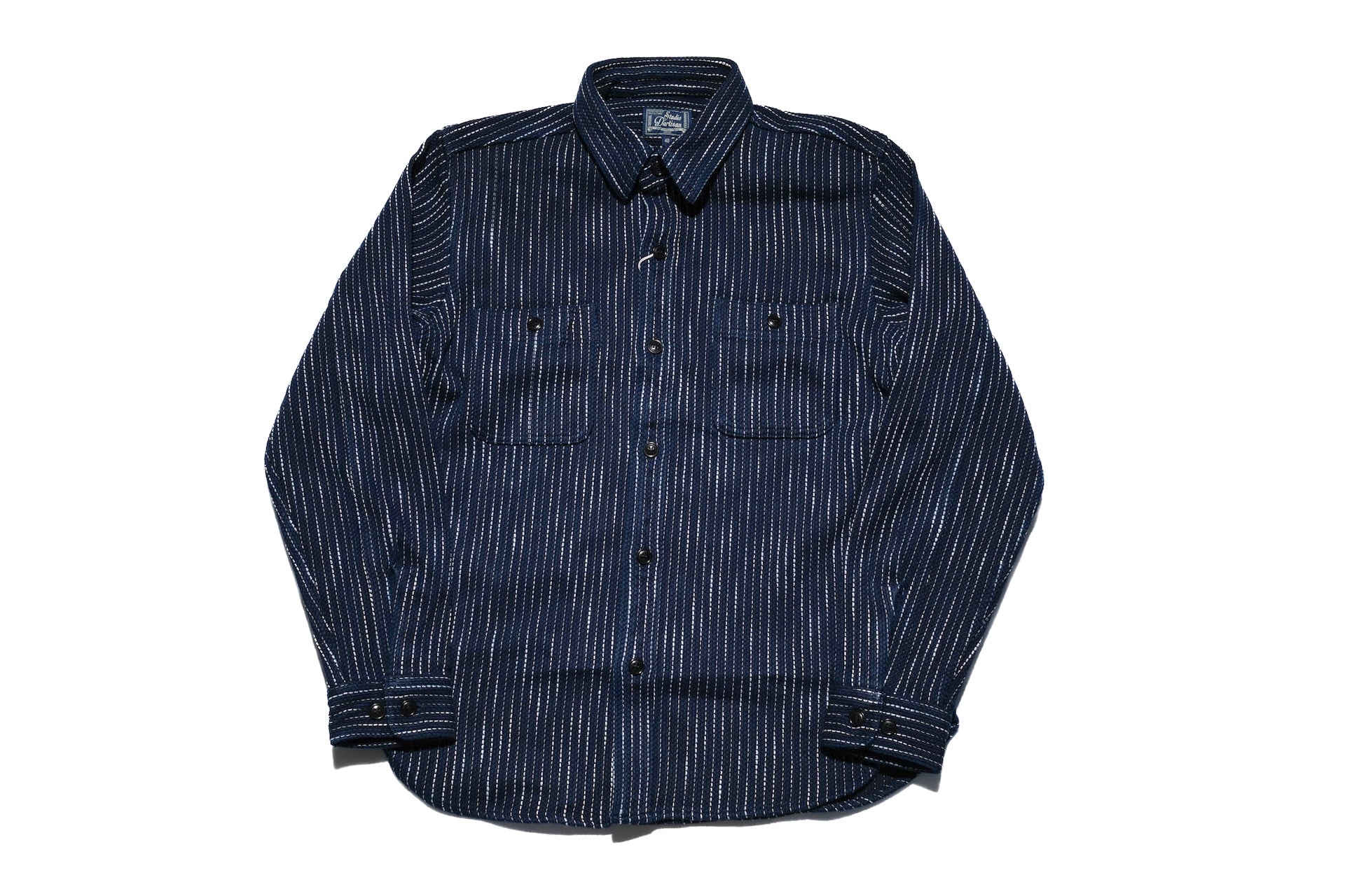 Studio D'Artisan 13oz Indigo Dyed "Rain Kakuri Sashiko" Workshirt