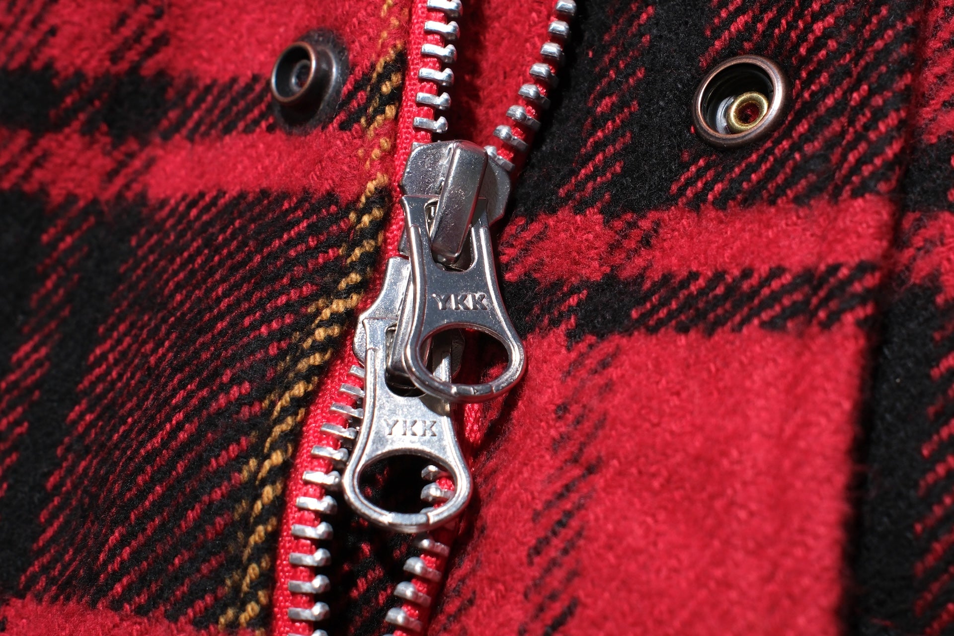 Iron Heart 10oz Heavyweight Flannel Rider’s Overshirt (Saturated Red)