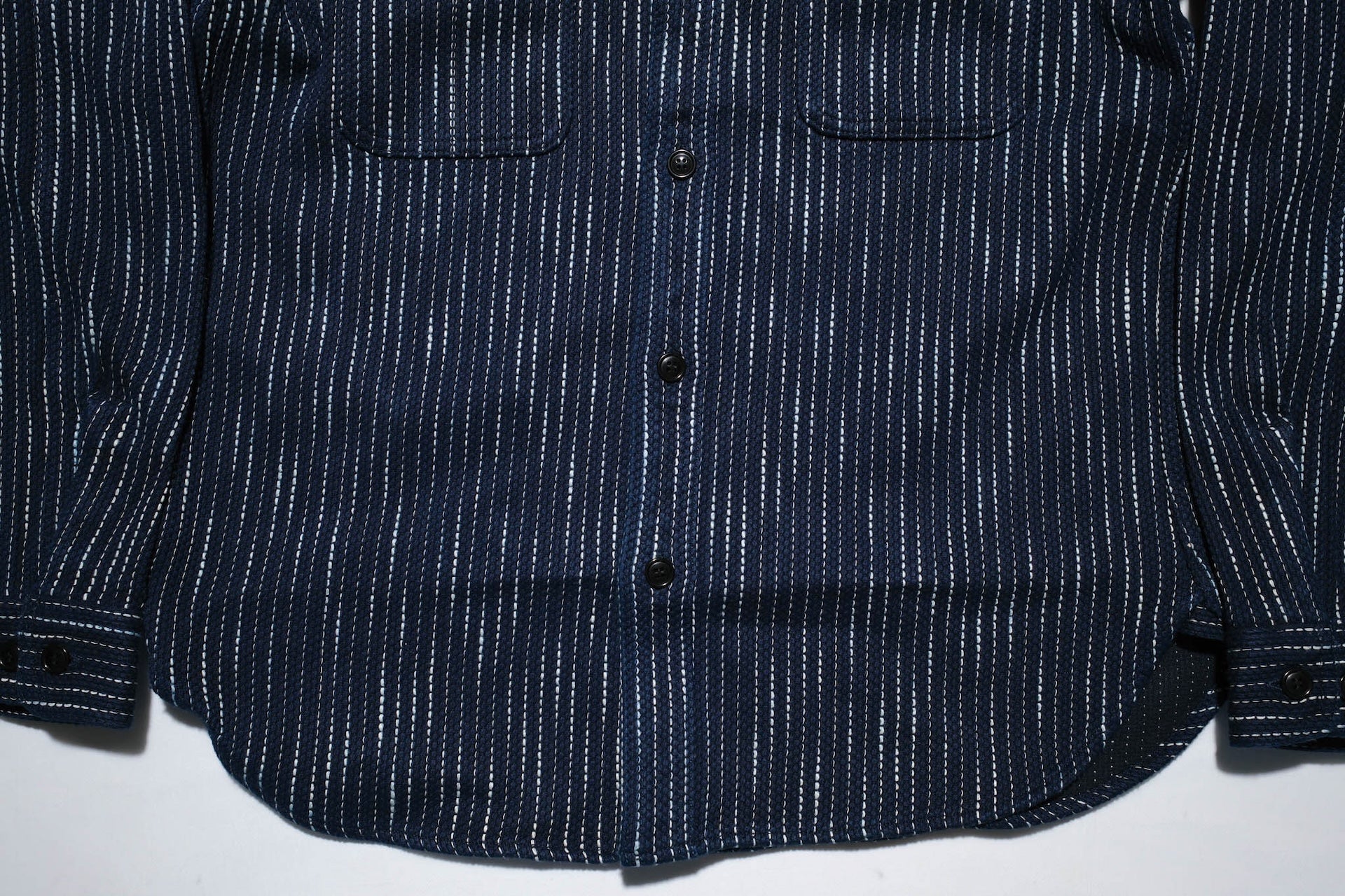 Studio D'Artisan 13oz Indigo Dyed "Rain Kakuri Sashiko" Workshirt