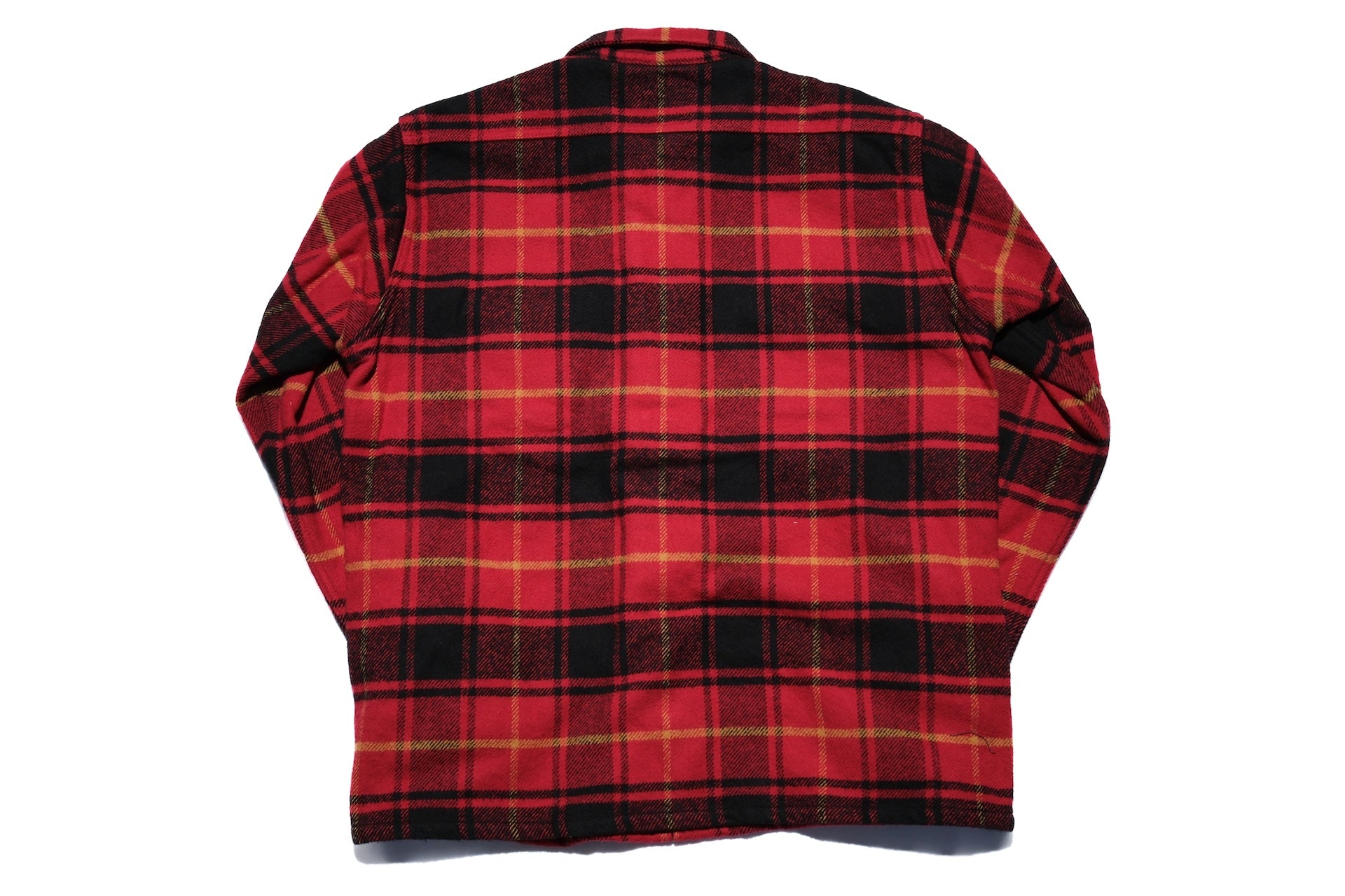Iron Heart 10oz Heavyweight Flannel Rider’s Overshirt (Saturated Red)