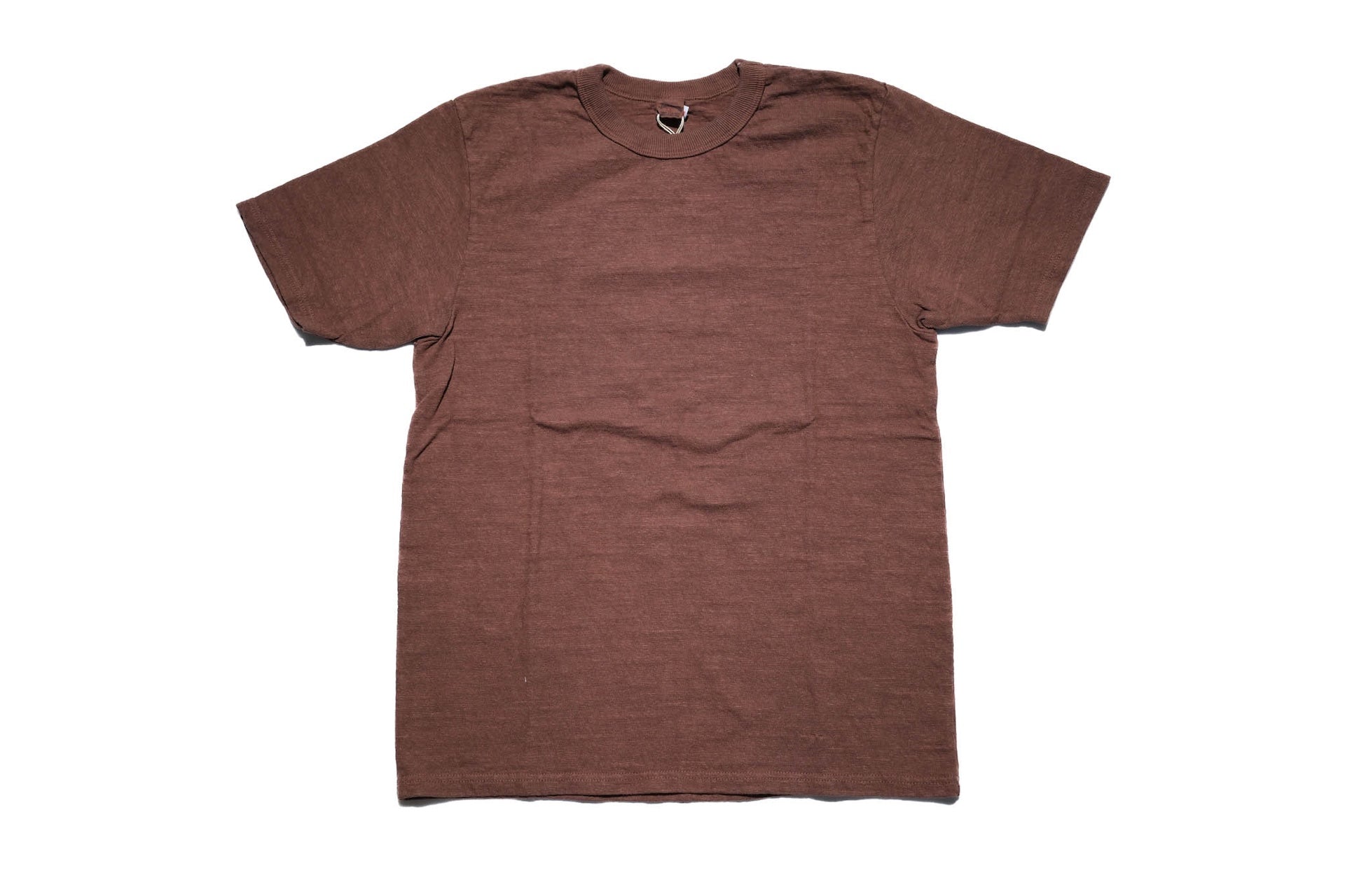 UES 9.5oz "NO.8 Slub Nep" Heavyweight Plain Tee (Charcoal Brown)