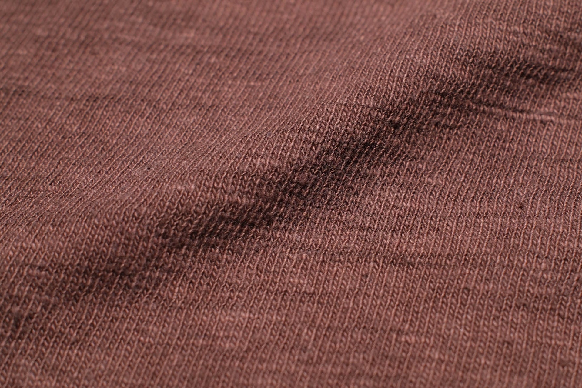 UES 9.5oz "NO.8 Slub Nep" Heavyweight Plain Tee (Charcoal Brown)