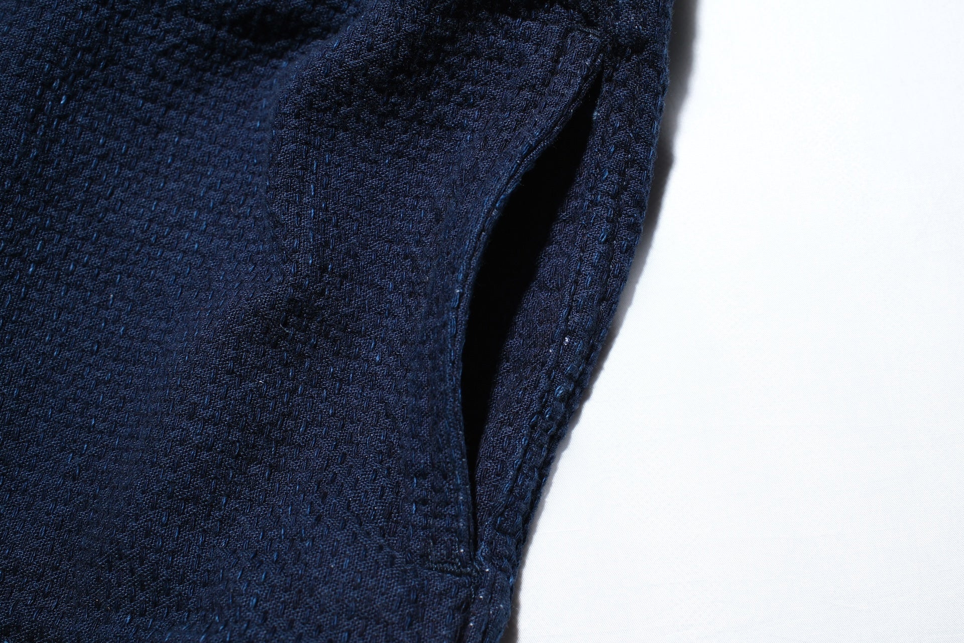 Omoto Denim 15oz Indigo Dyed "ORI-SHIKO" War-Mode Type 1 Sashiko Jacket