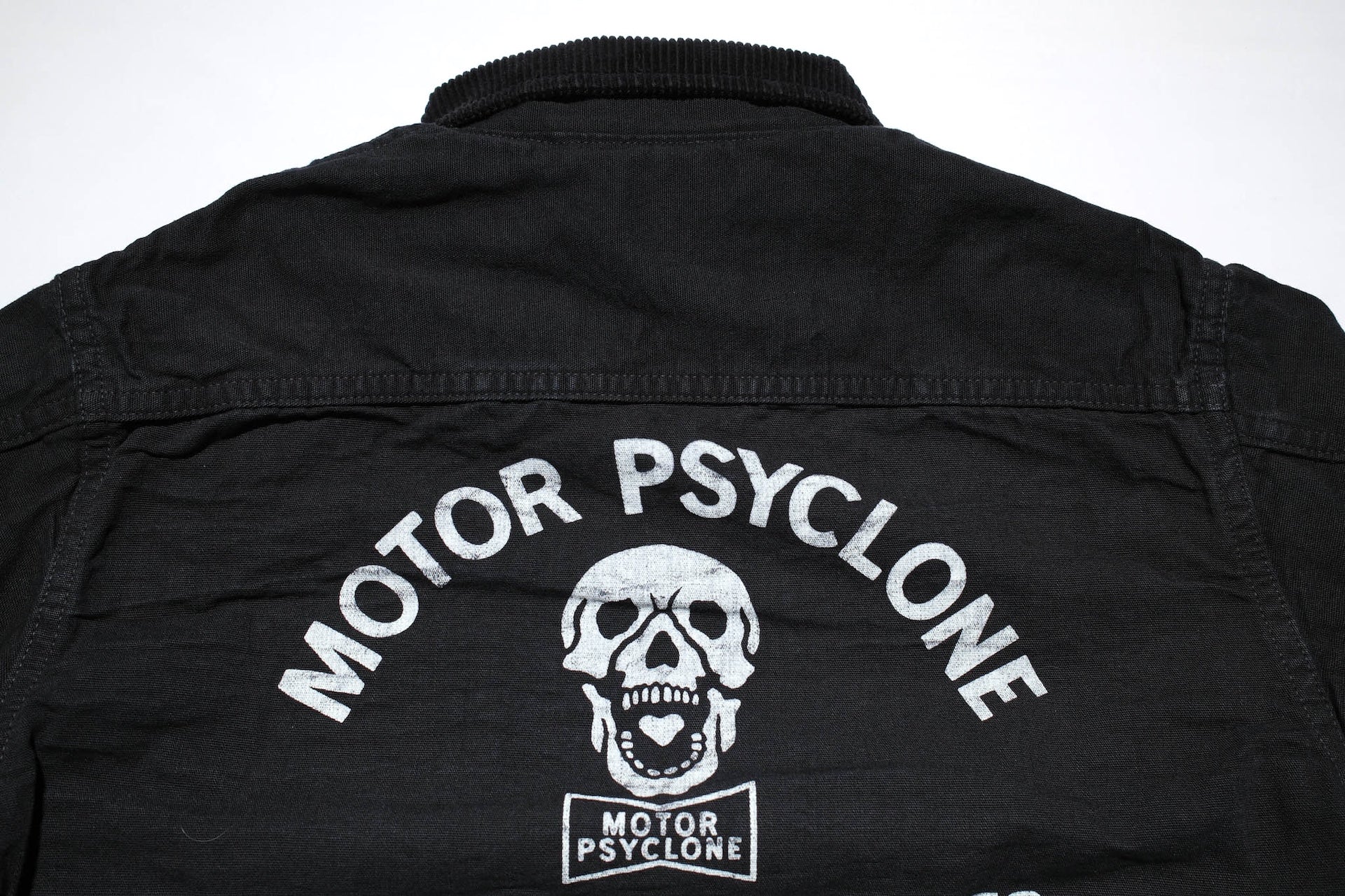 Freewheelers Duck Canvas "Screaming Skull" Garage Worker Jacket (Rude Black)