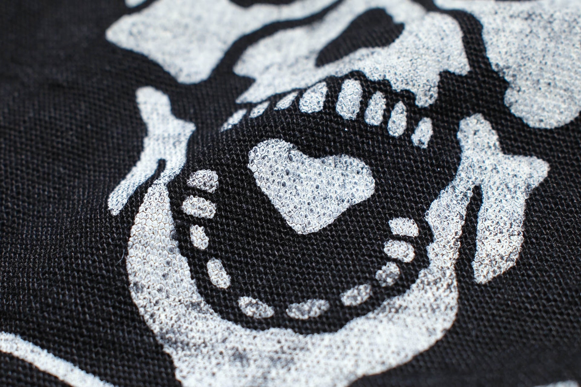 Freewheelers Duck Canvas "Screaming Skull" Garage Worker Jacket (Rude Black)