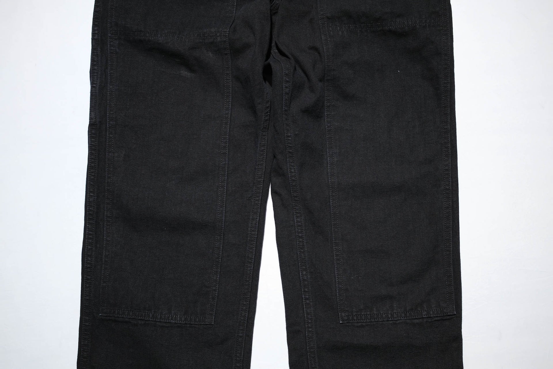 Freewheelers 11oz Duck Canvas "Chopper Builder" Work Trousers (Rude Black)