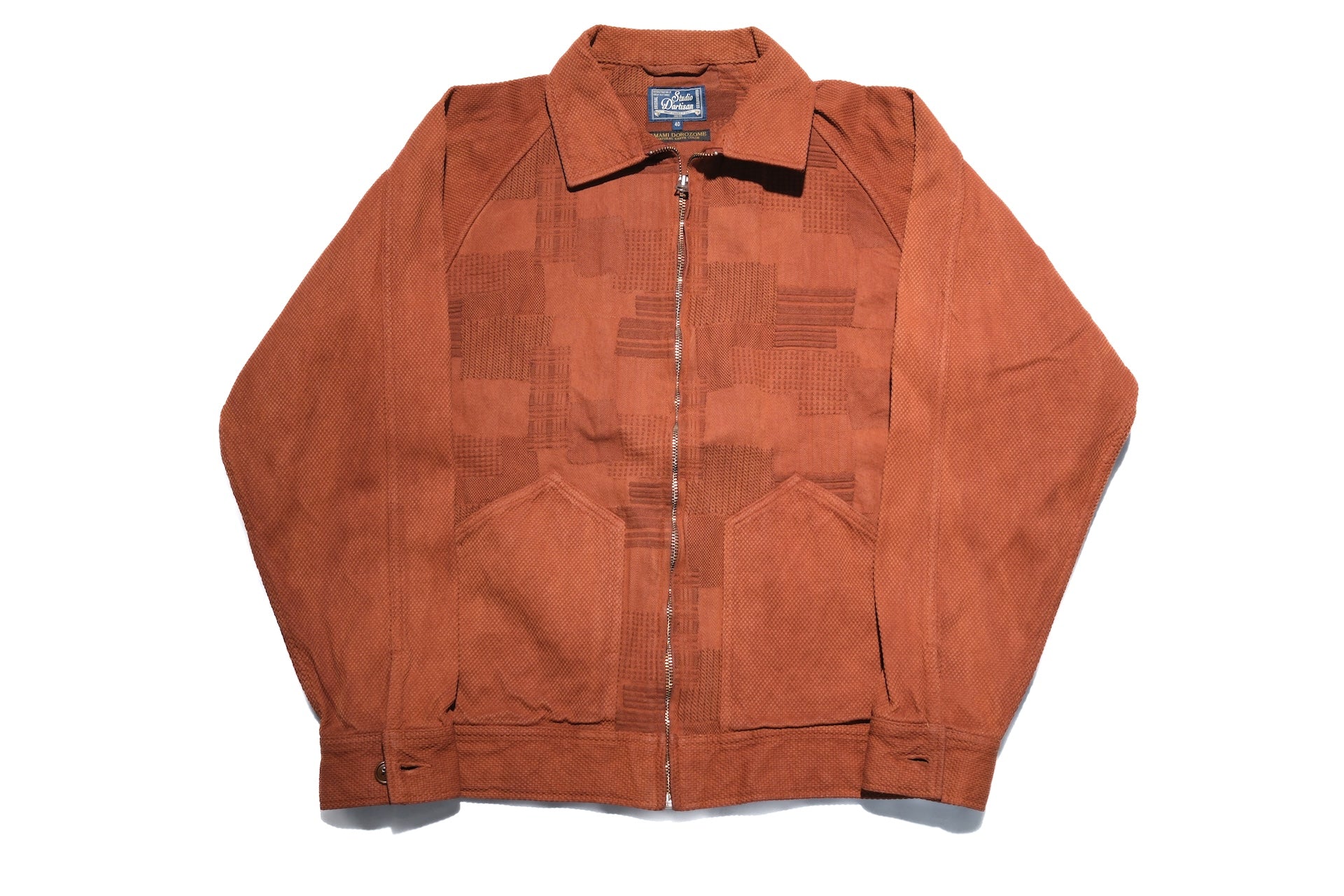 Studio D'Artisan “Amami Mud-Dyed” Boro-Styled Worker Jacket