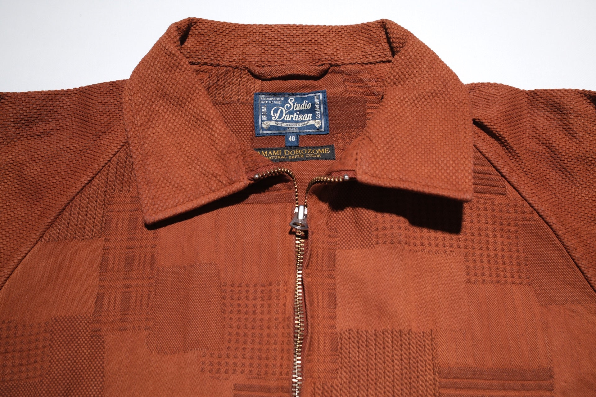 Studio D'Artisan “Amami Mud-Dyed” Boro-Styled Worker Jacket