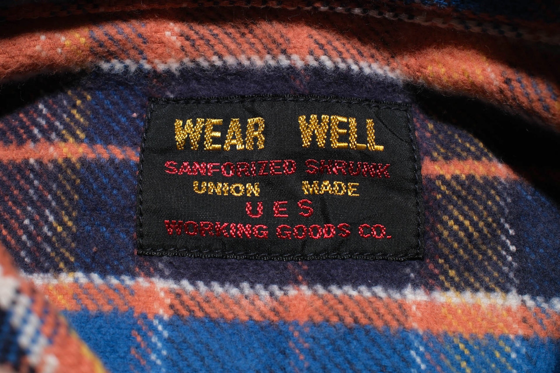 UES 14oz Heavyweight Selvage Flannel Workshirt (Maple Orange)