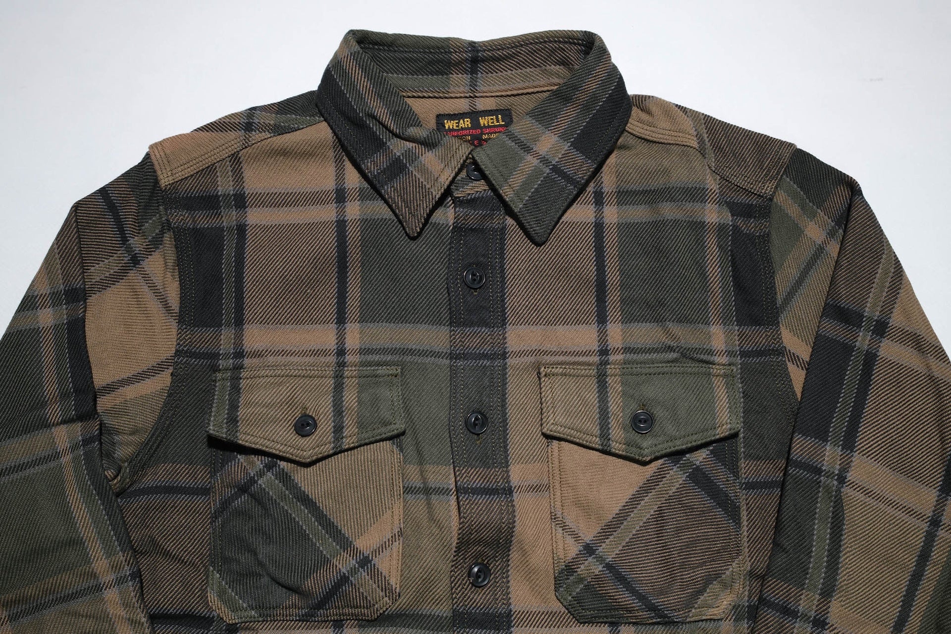 UES 15.5oz Ultra-Heavyweight Flannel Utility Workshirt (Drywood Brown)