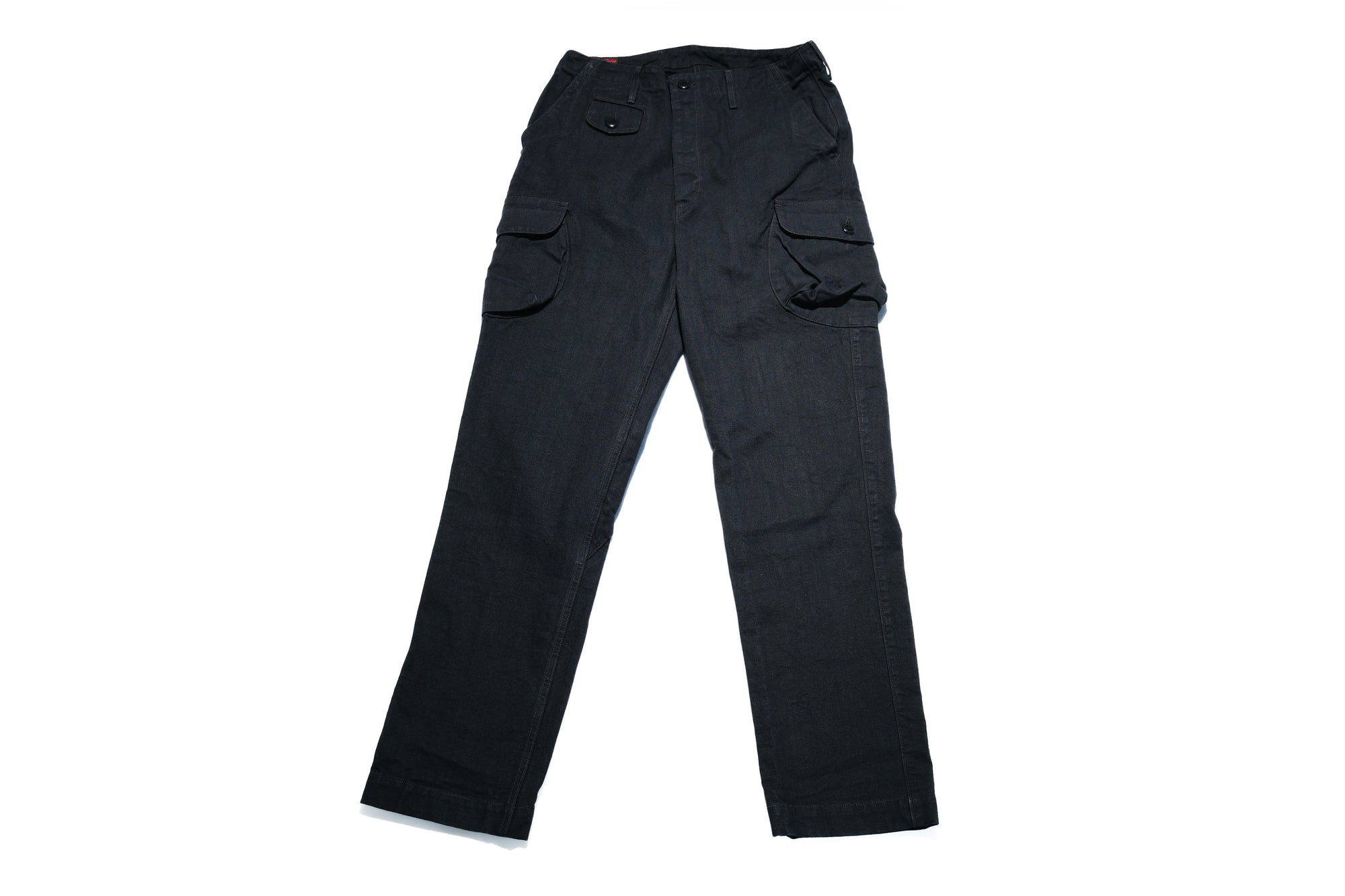 Freewheelers "Timber Cruiser" Ultra-Heavyweight Duck Canvas Trousers (Yarn-Dyed Black)