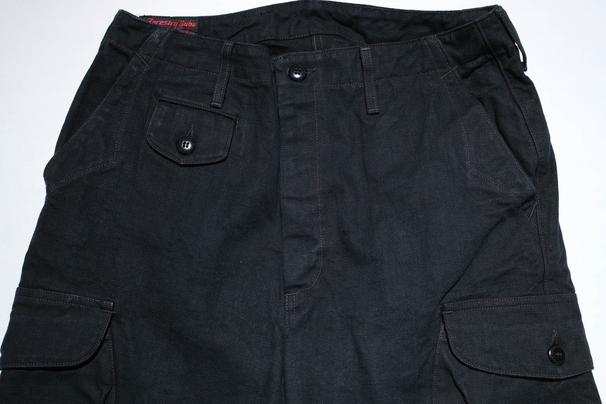 Freewheelers "Timber Cruiser" Ultra-Heavyweight Duck Canvas Trousers (Yarn-Dyed Black)